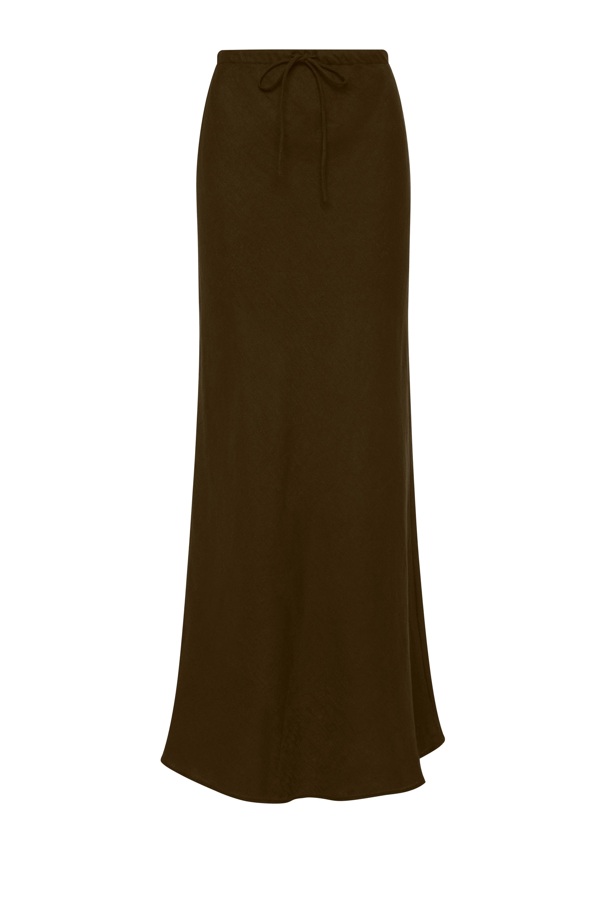 Amani Linen Skirt Chocolate 