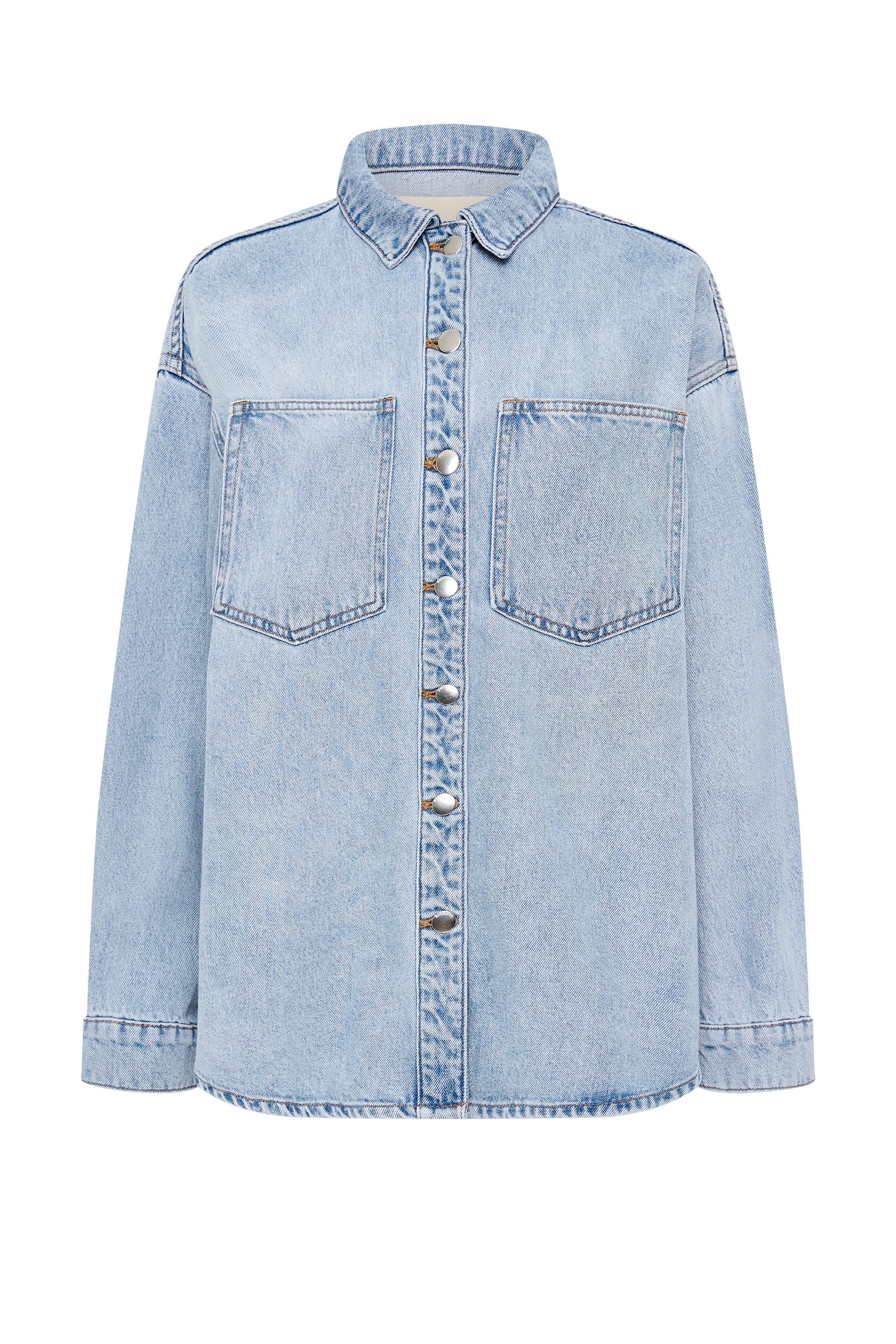 Organic Denim Overshirt 90s Blue Wash 