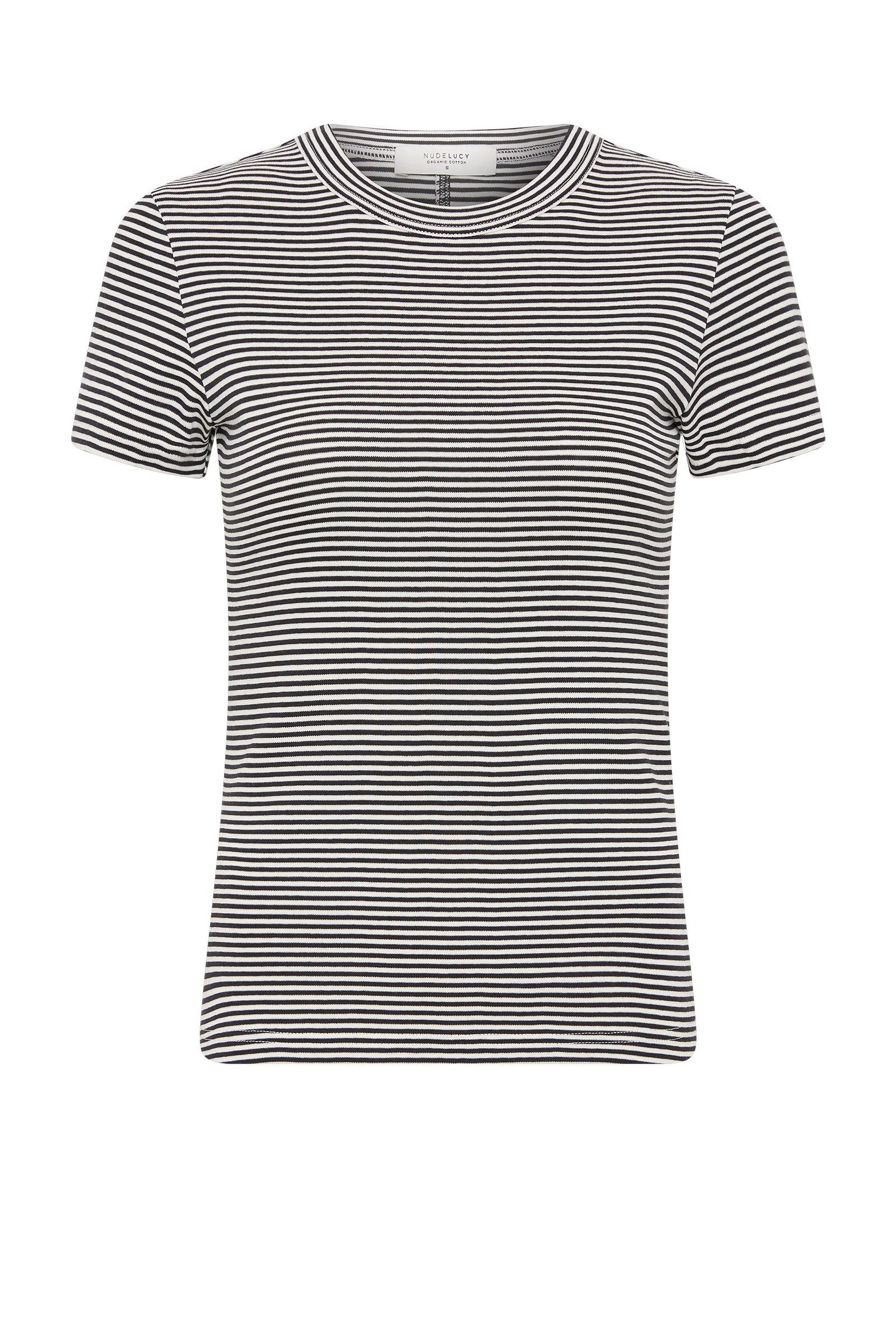 Organic Baby Tee Black Stripe 