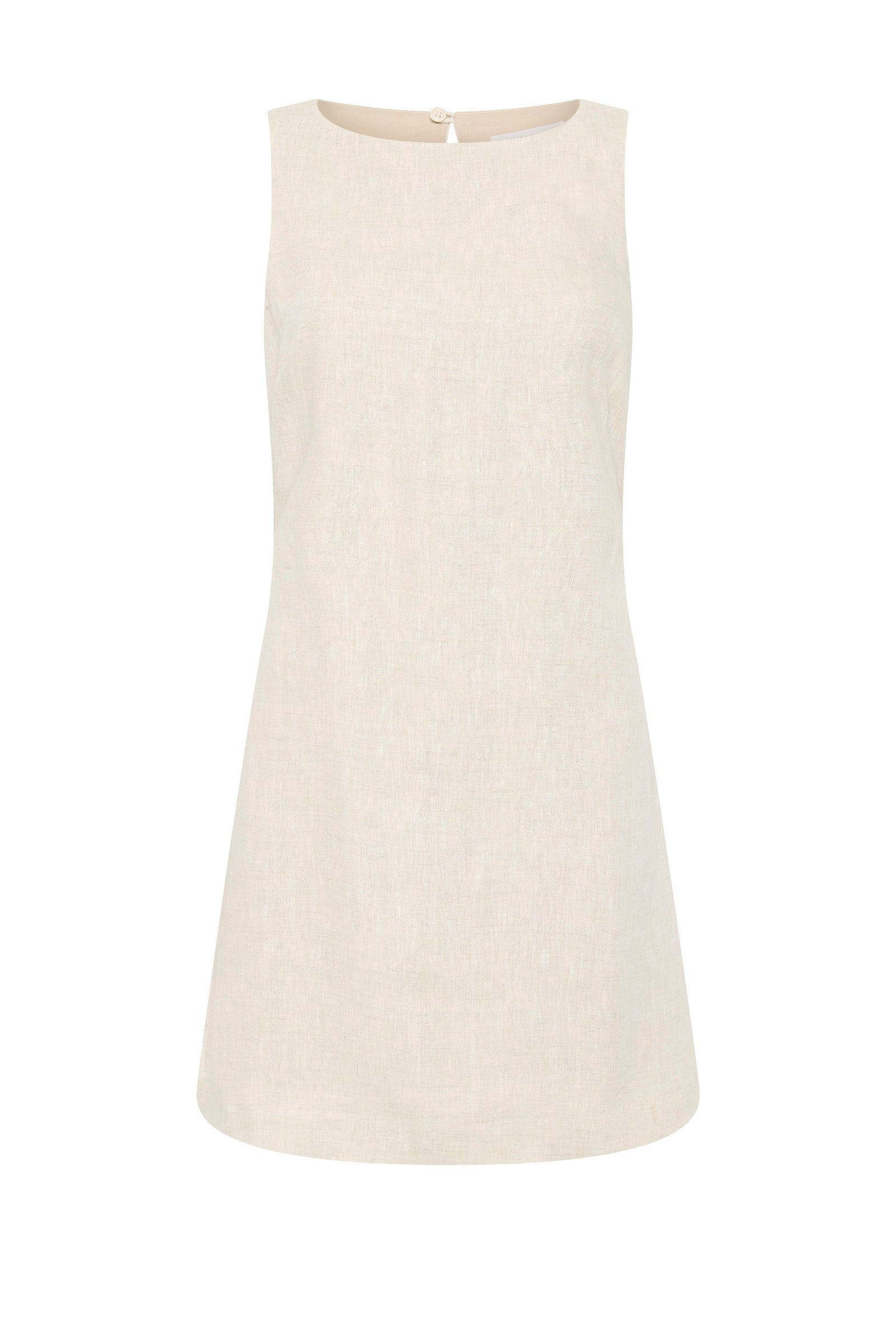 Aliya Linen Mini Dress Natural 