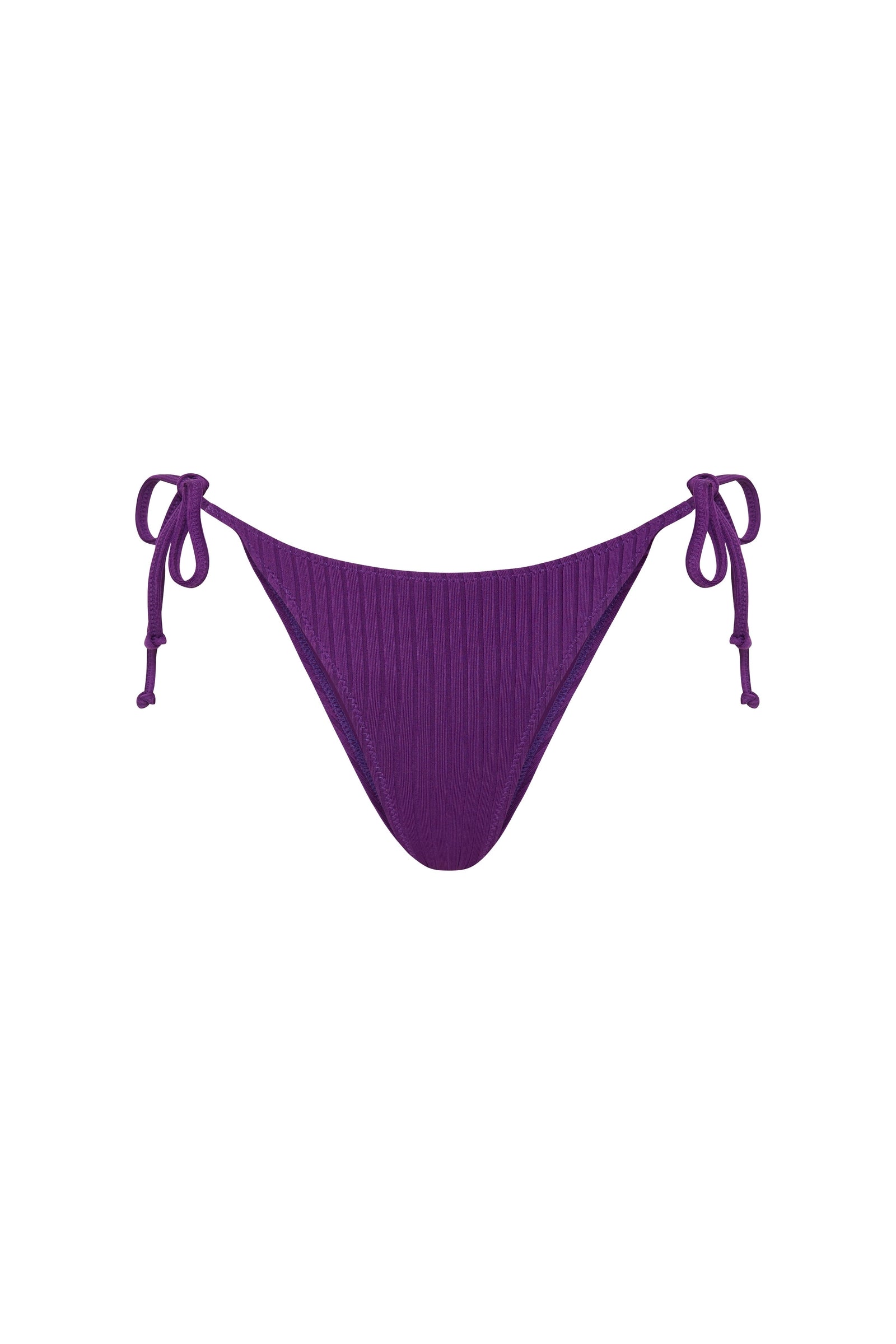 Rib String Bikini Biref Plum 