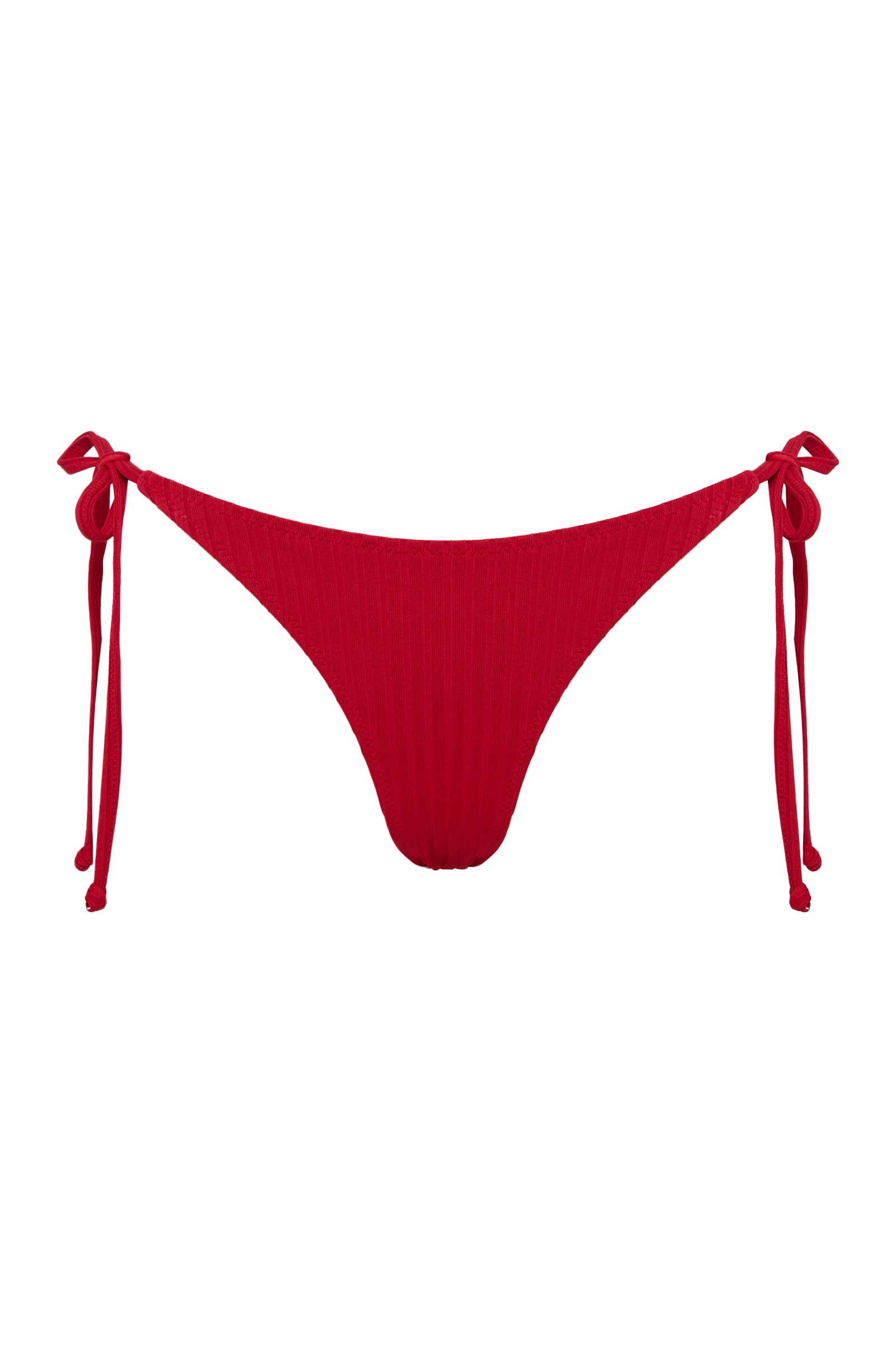 Rib String Bikini Brief Vermillion 