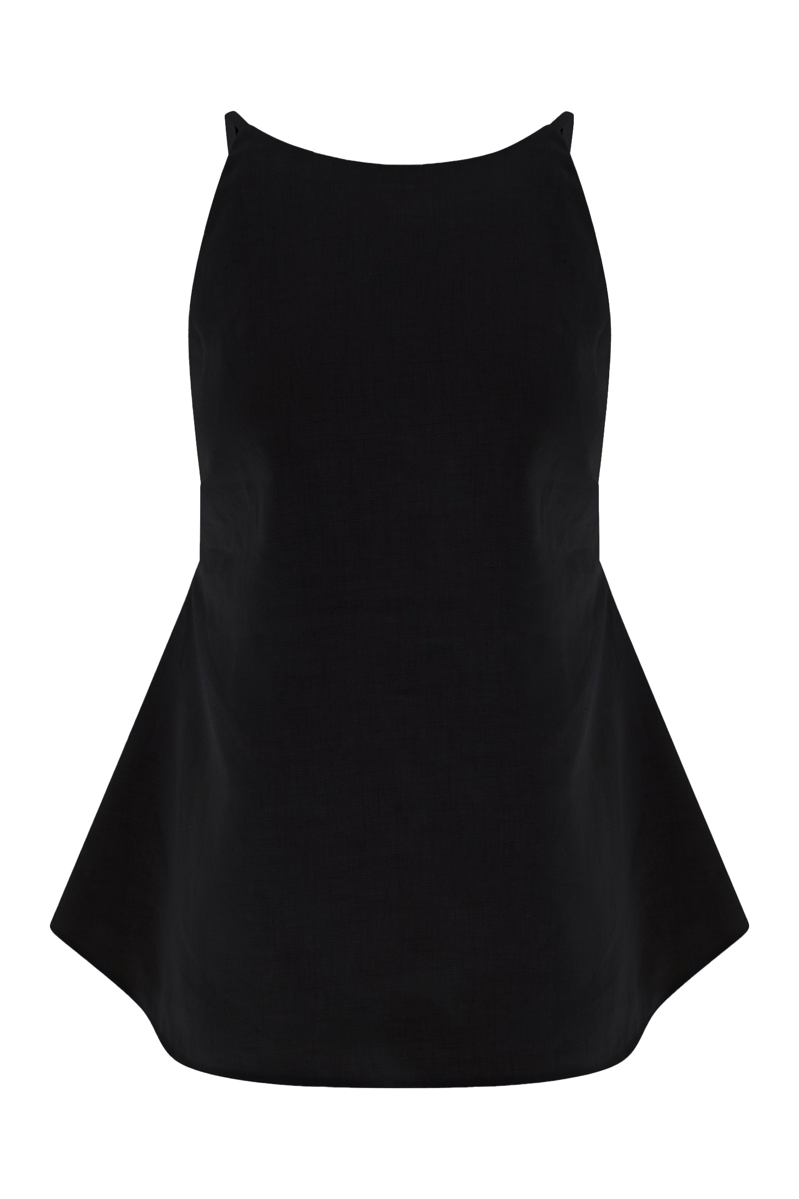 Ziba Linen Top Black 