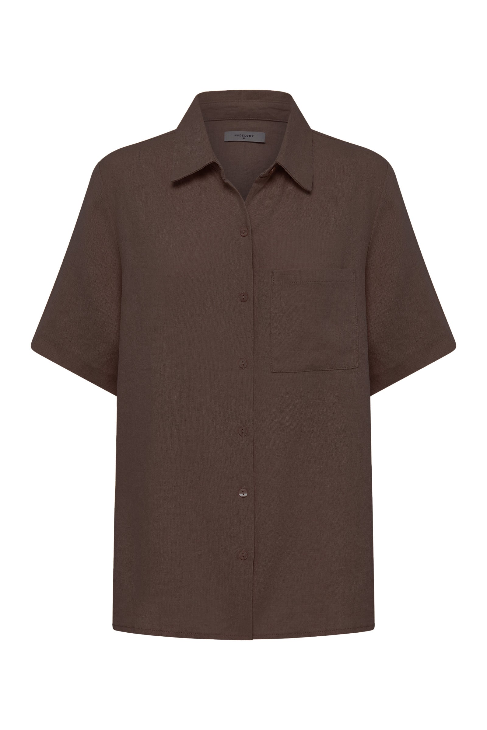 Blake Linen Shirt Raisin 