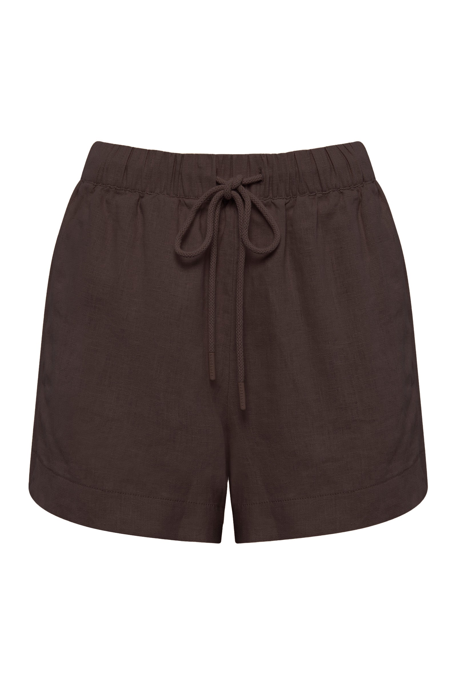 Blake Linen Short Raisin 