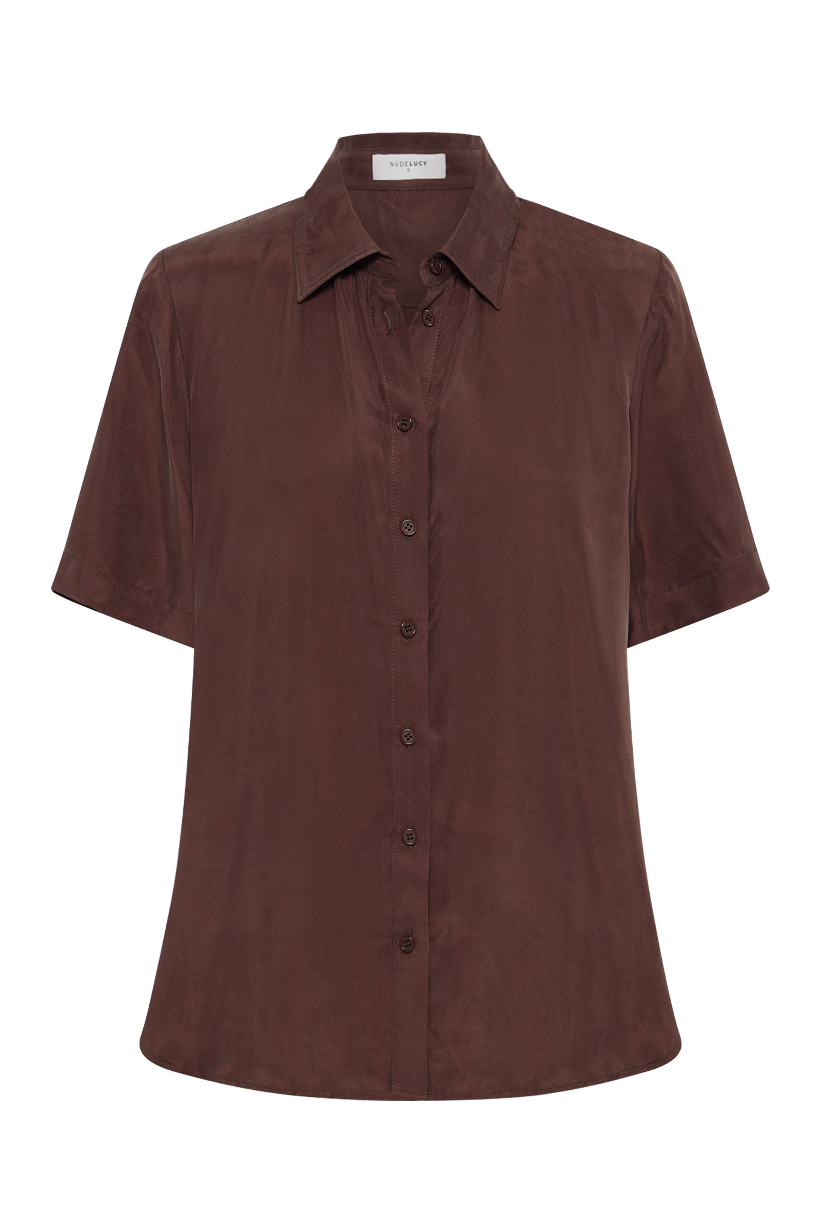 Dara Cupro Shirt Chocolate 
