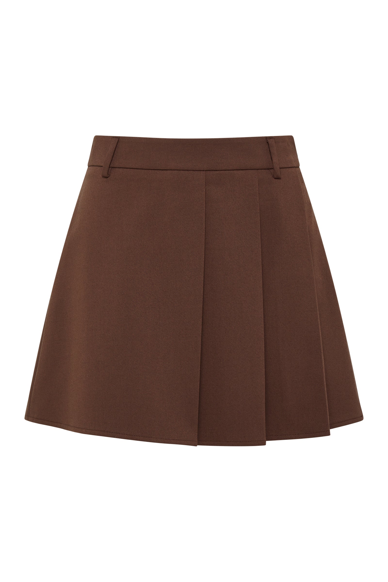 Easton Tailored Mini Skirt Cocoa 