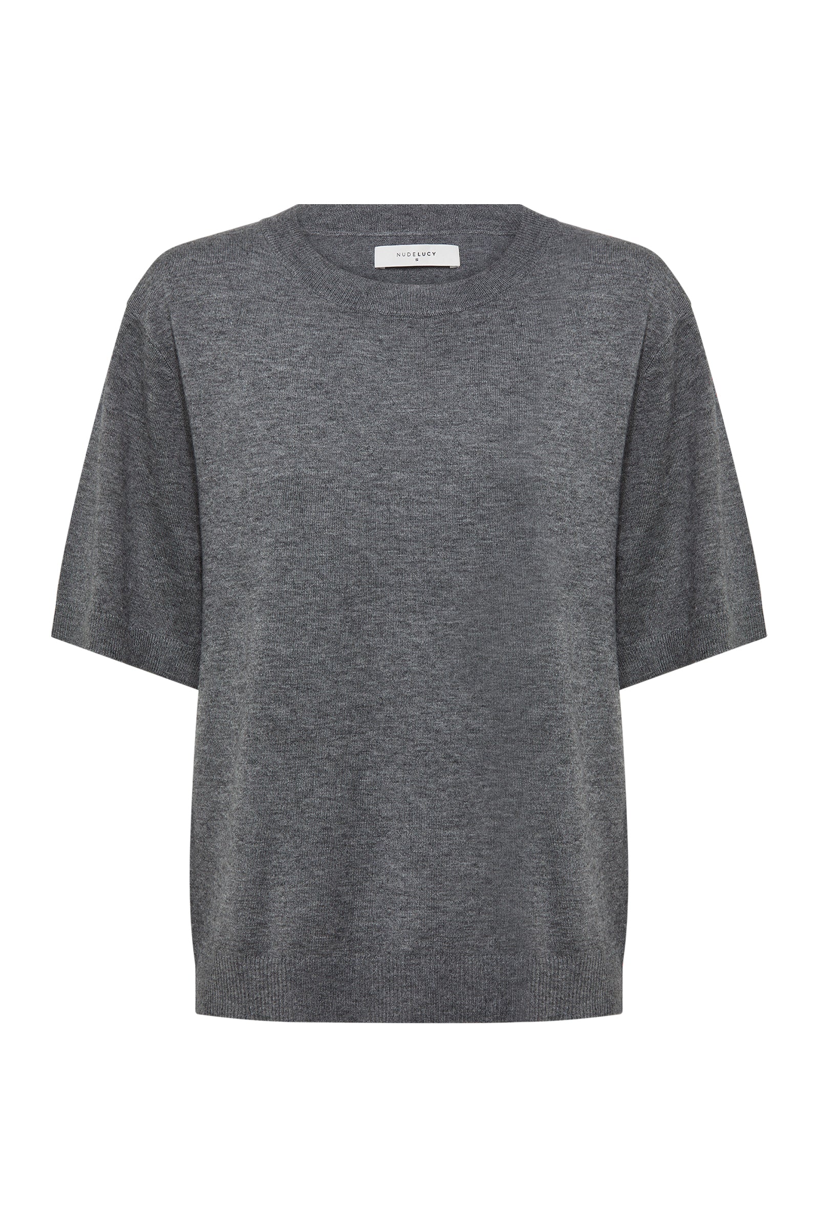 Rae Knit Tee Charcoal 