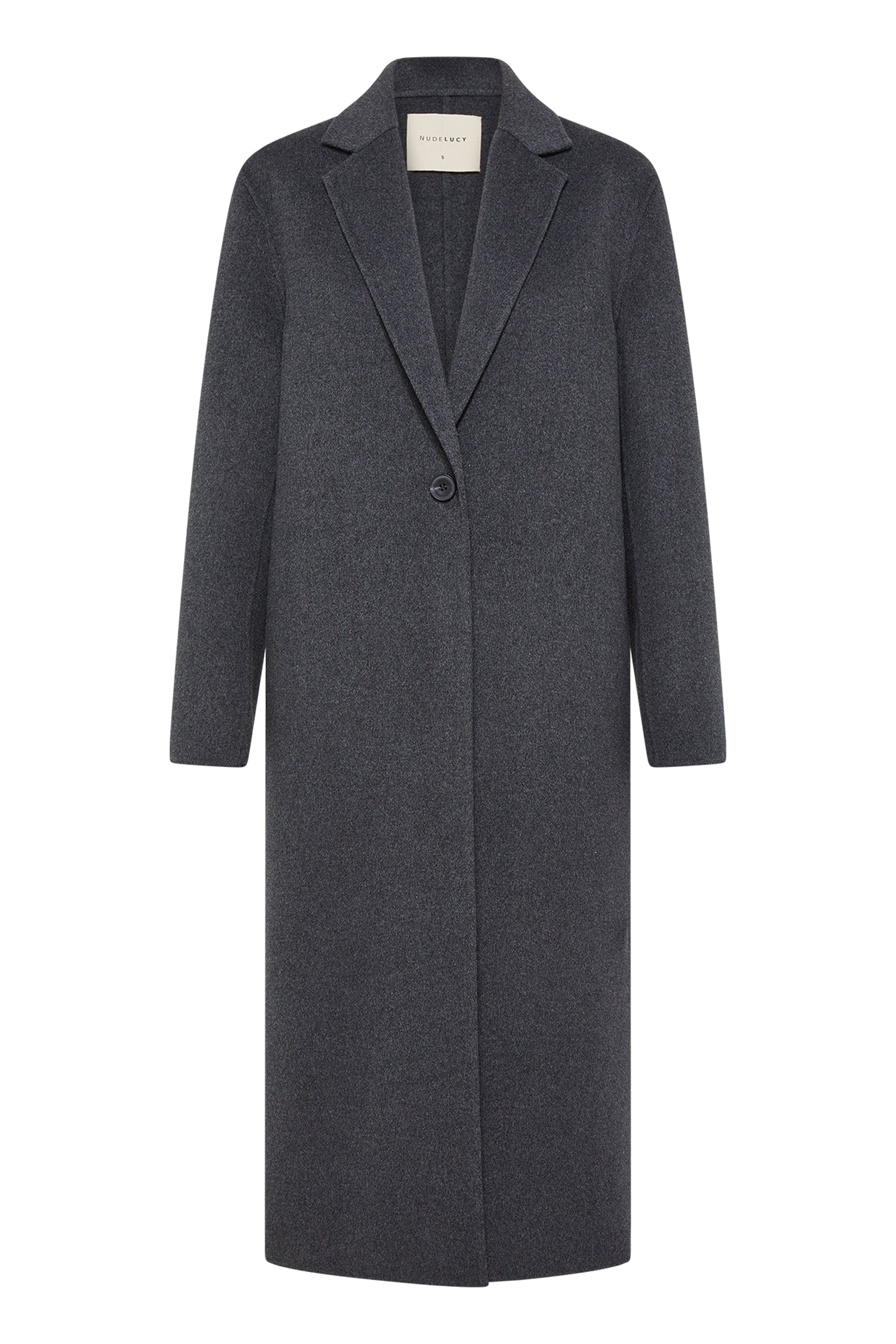 Riley Wool Coat Charcoal 