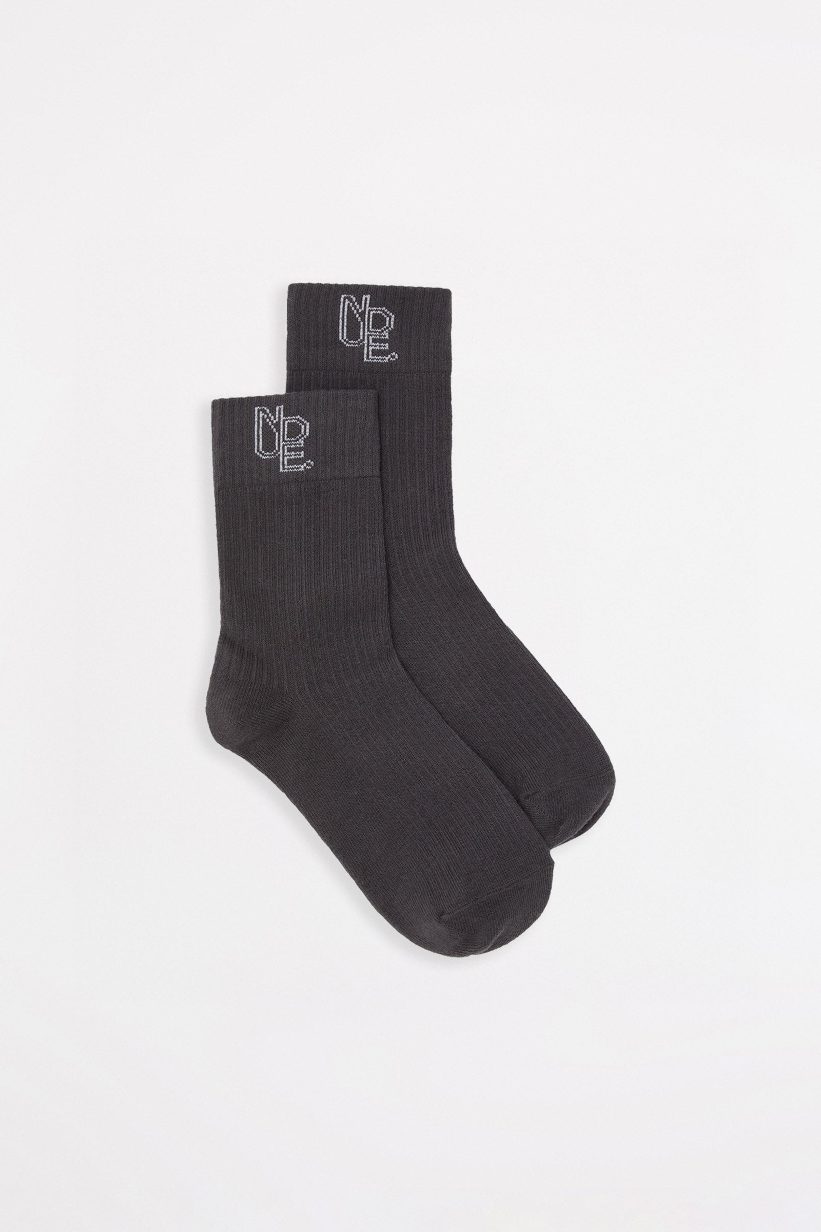 Nude. Emblem Sock Coal 
