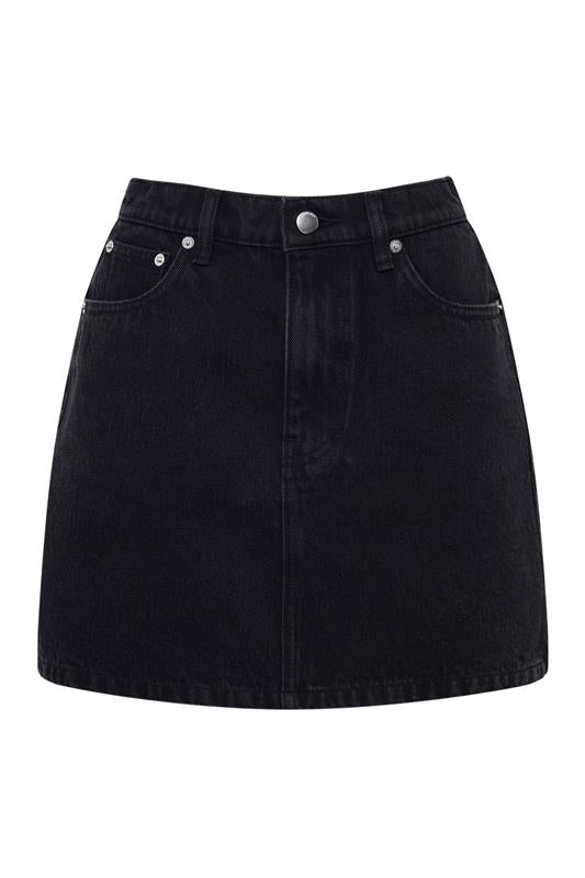 Sia Denim Mini Skirt Vintage Black 