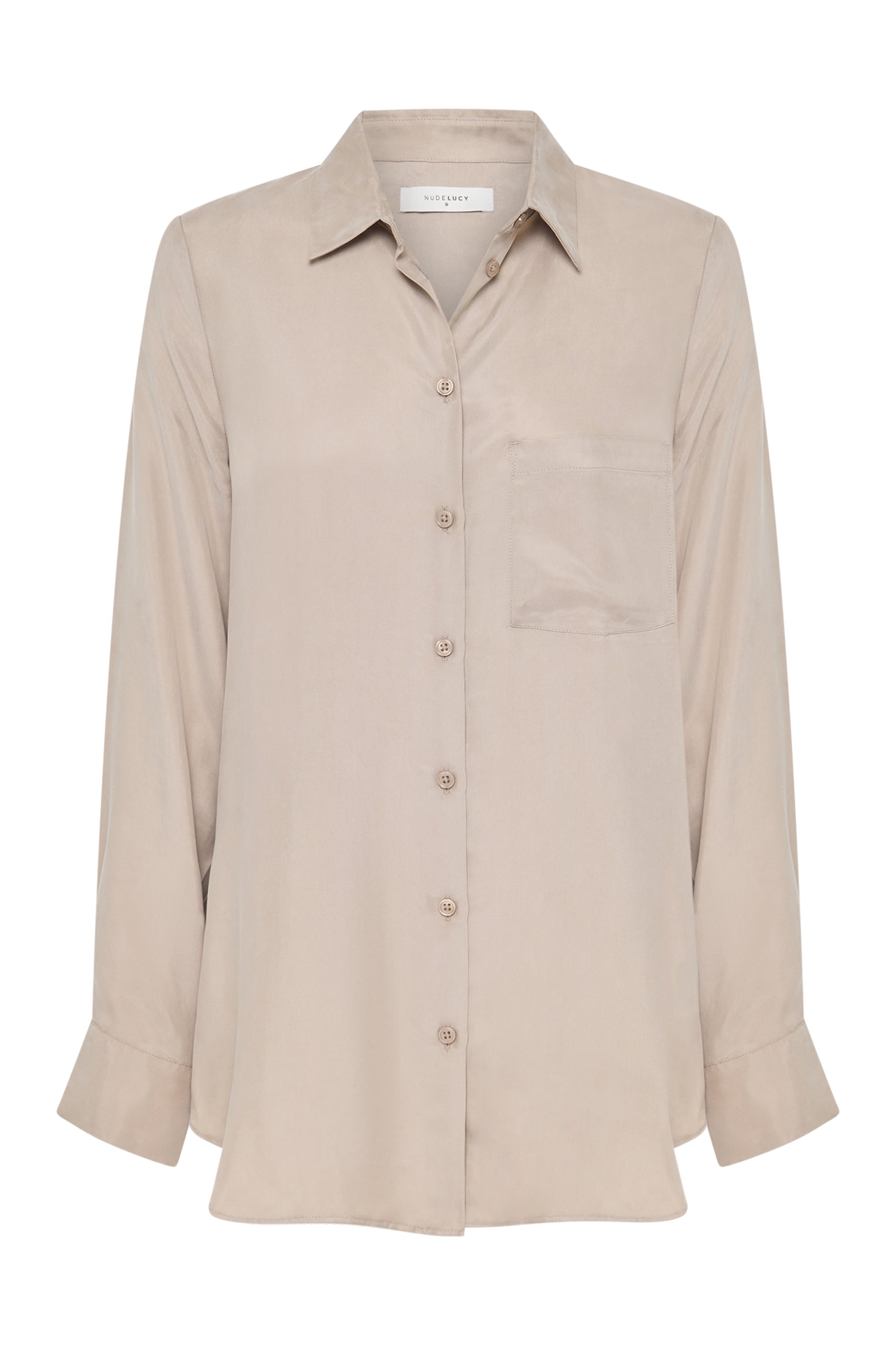 Nikkia Cupro Shirt Mink 
