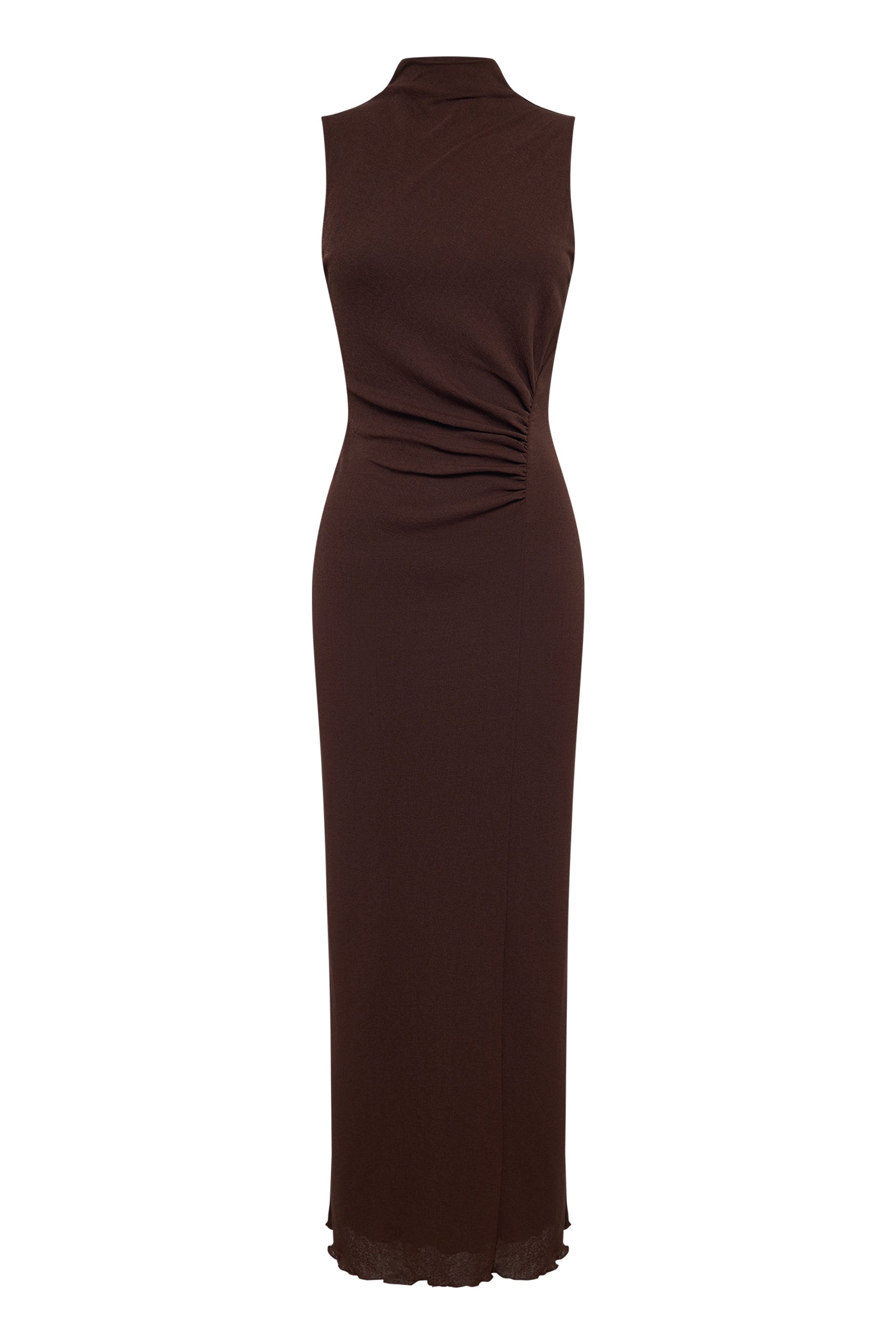 Winston Mesh Maxi Dress Raisin 