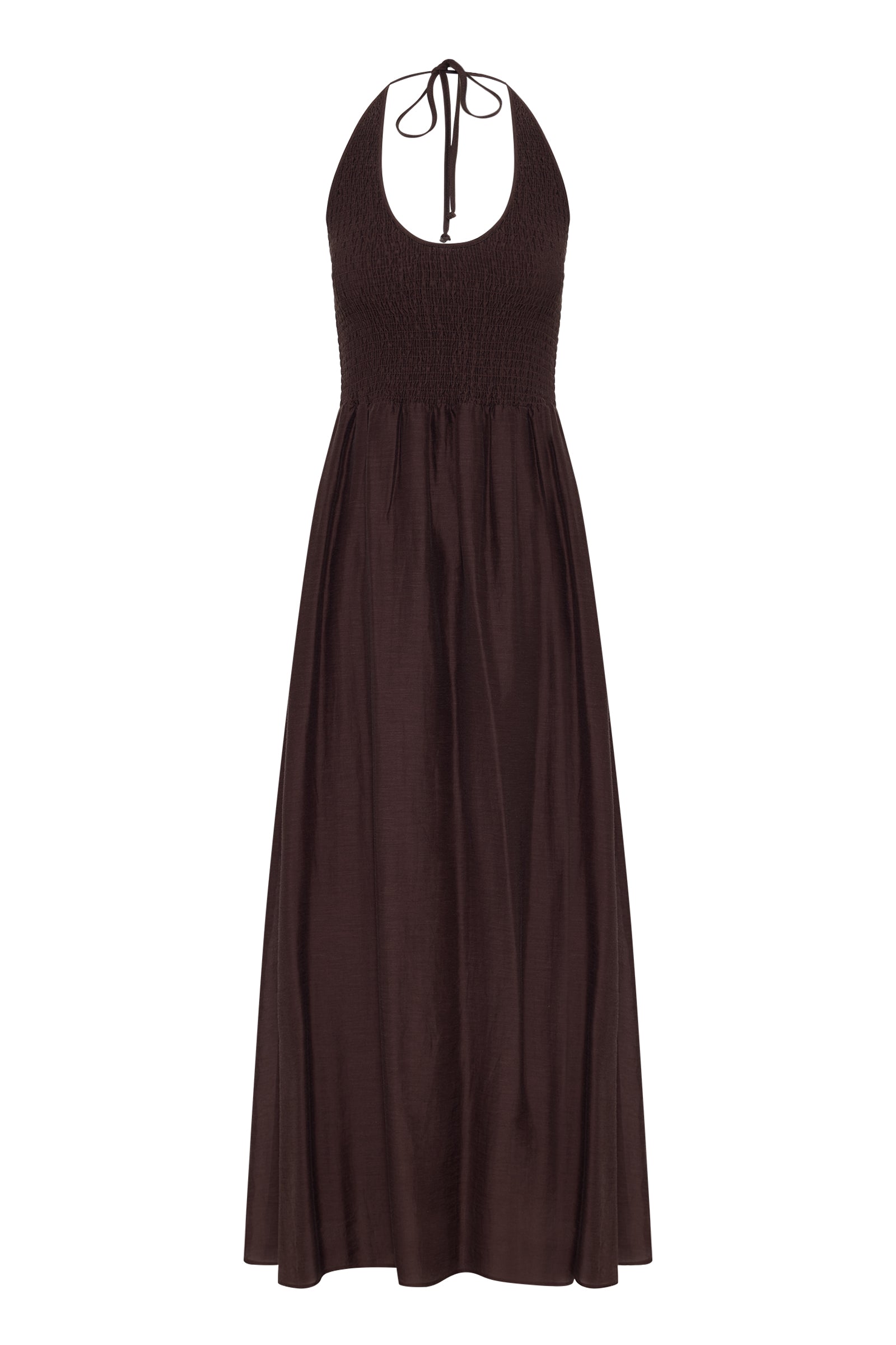 Aliki Maxi Dress Chocolate 