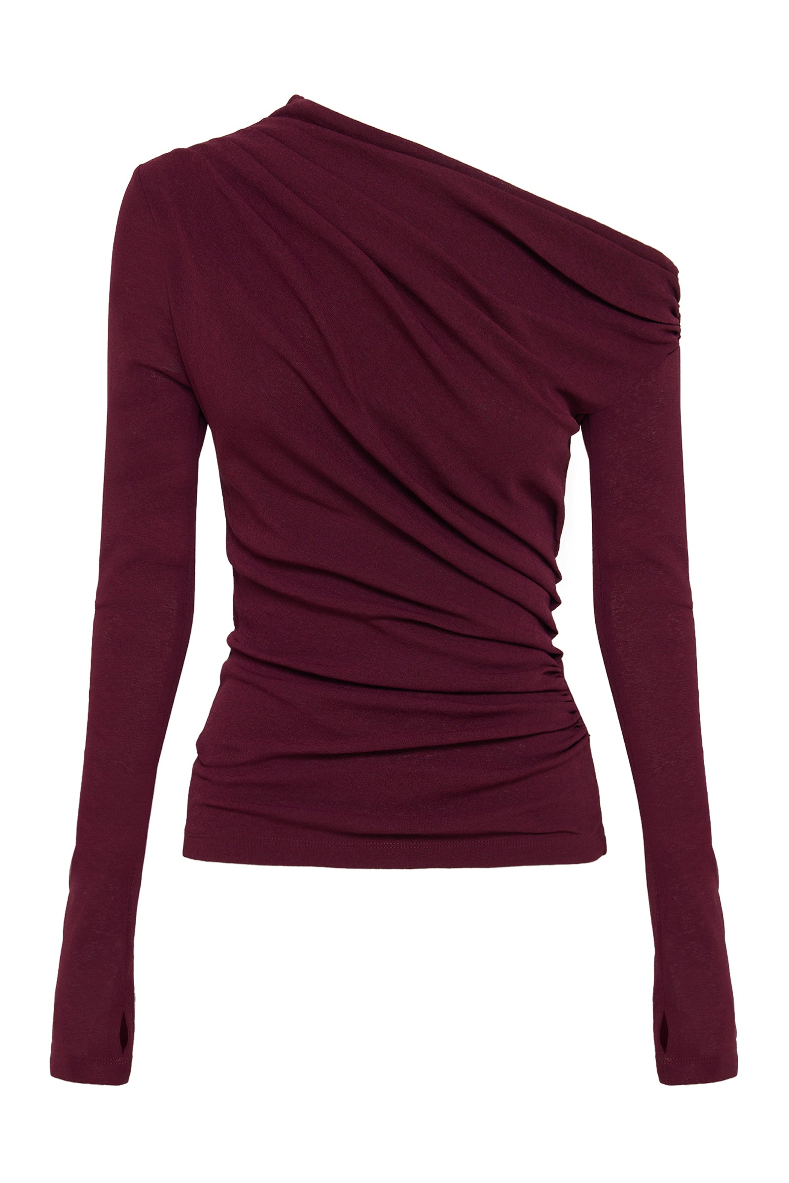Rue Mesh Ls Top Merlot 