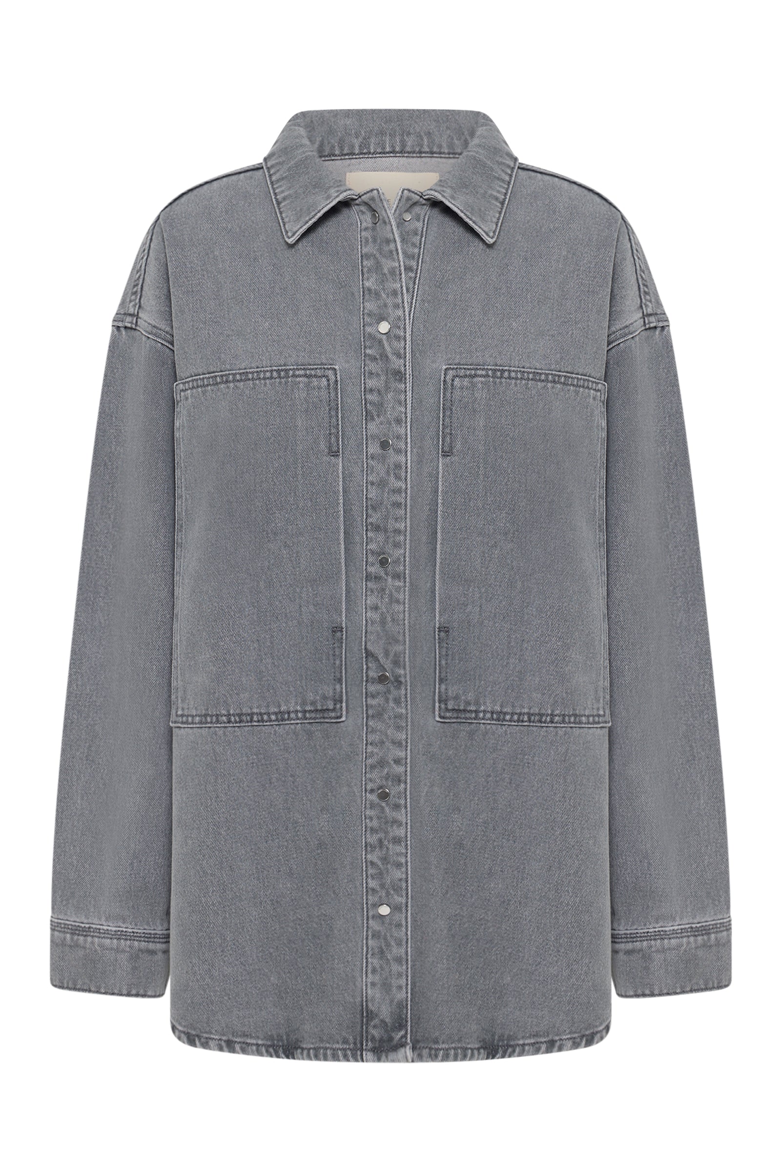 Calvi Denim Shacket Steel 