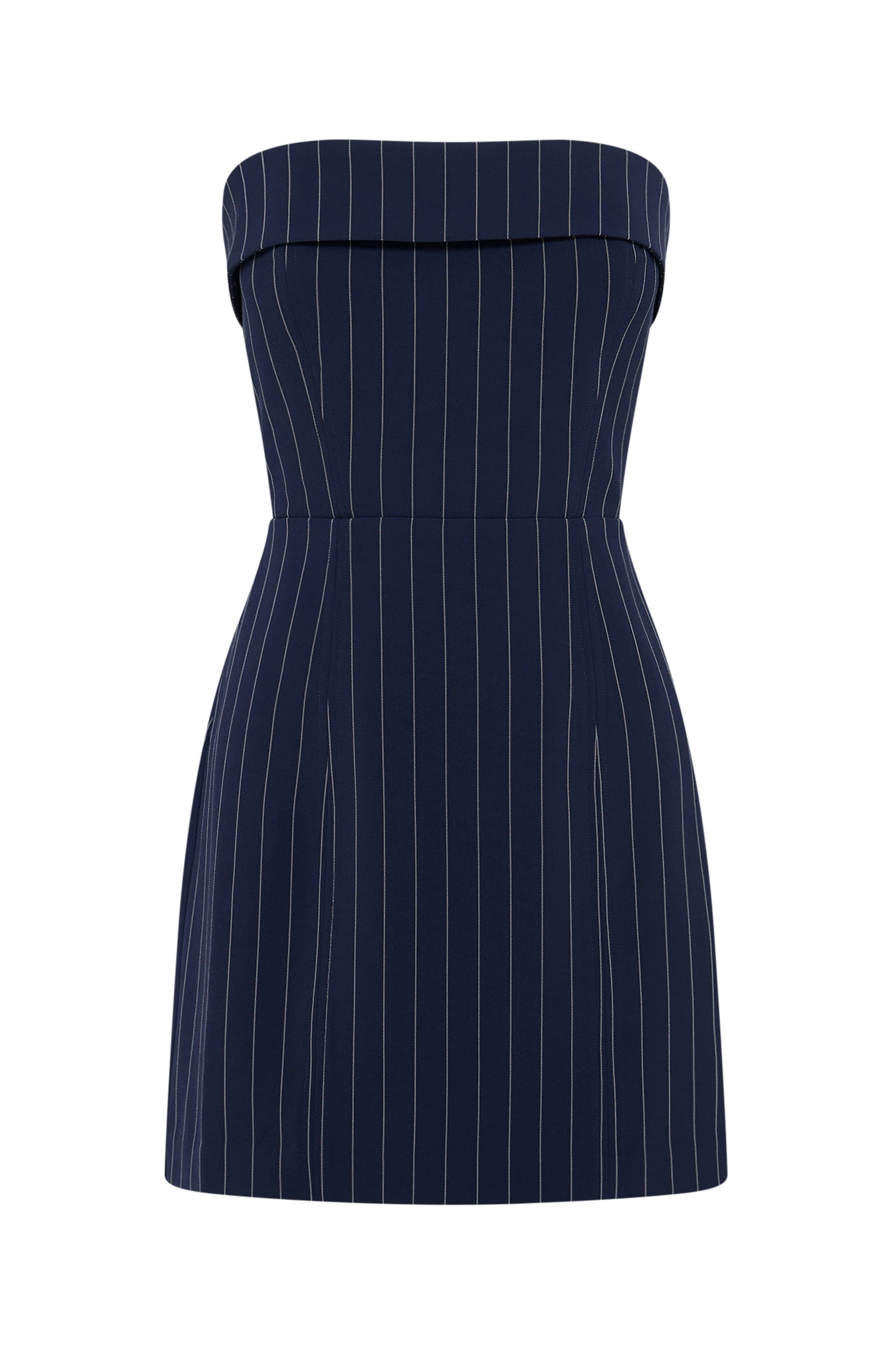 Maree Pinstripe Mini Dress Midnight Stripe 