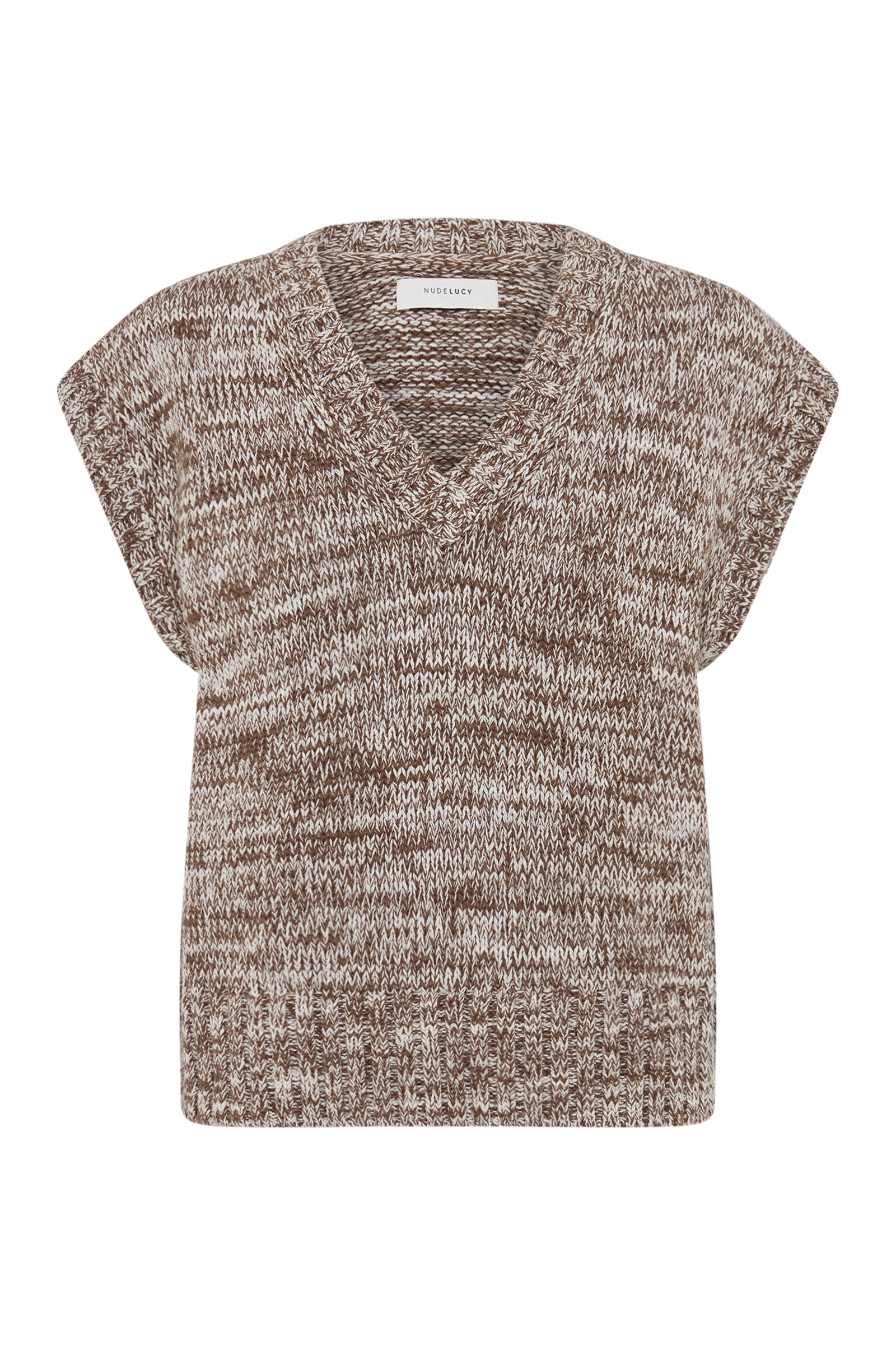 Mila Knit Vest Walnut Speckle 