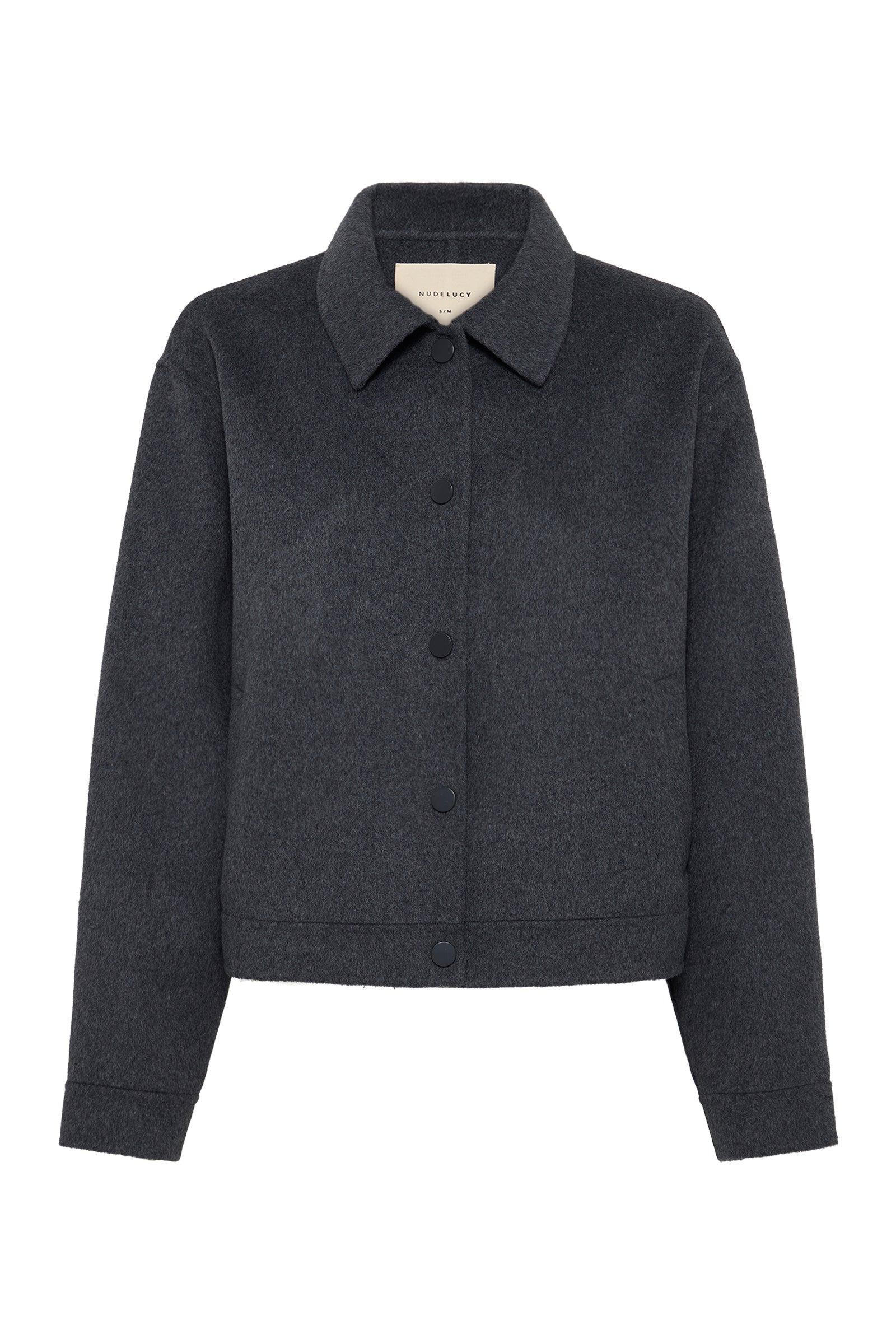 Jayden Wool Jacket Charcoal 