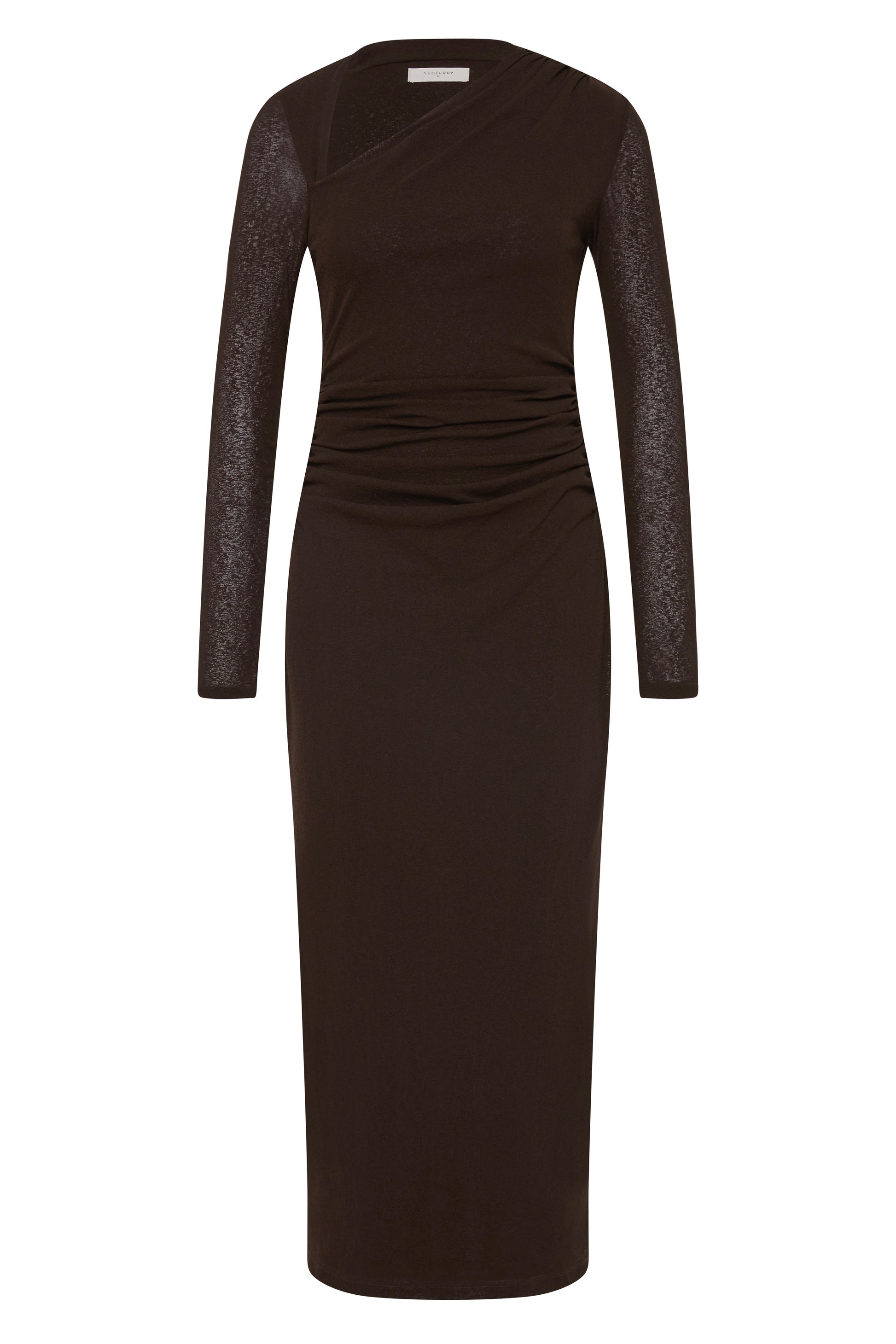 Marti Mesh Maxi Dress Espresso 
