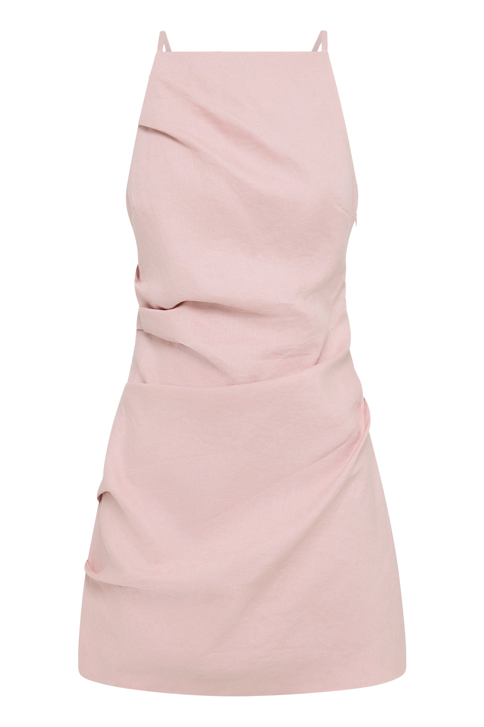 Talitha Linen Mini Dress Blush 