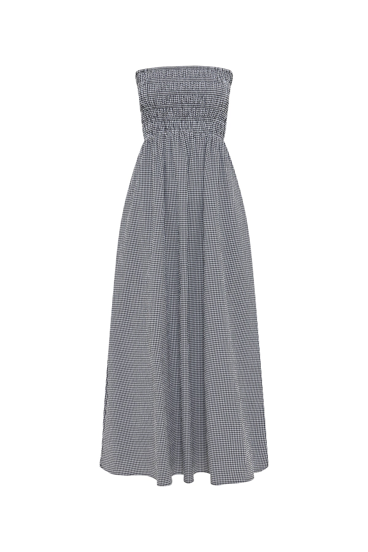 Hazel Maxi Dress Black Gingham 