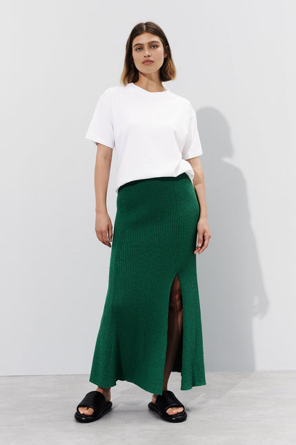 DUNE KNIT SKIRT-Lotus