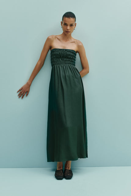 Zuri Tencel Maxi Dress Emerald 