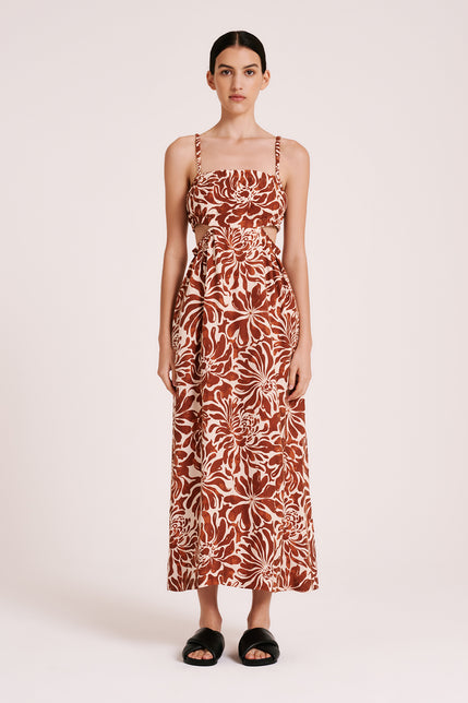 SABINE CUPRO MAXI DRESS-Miro