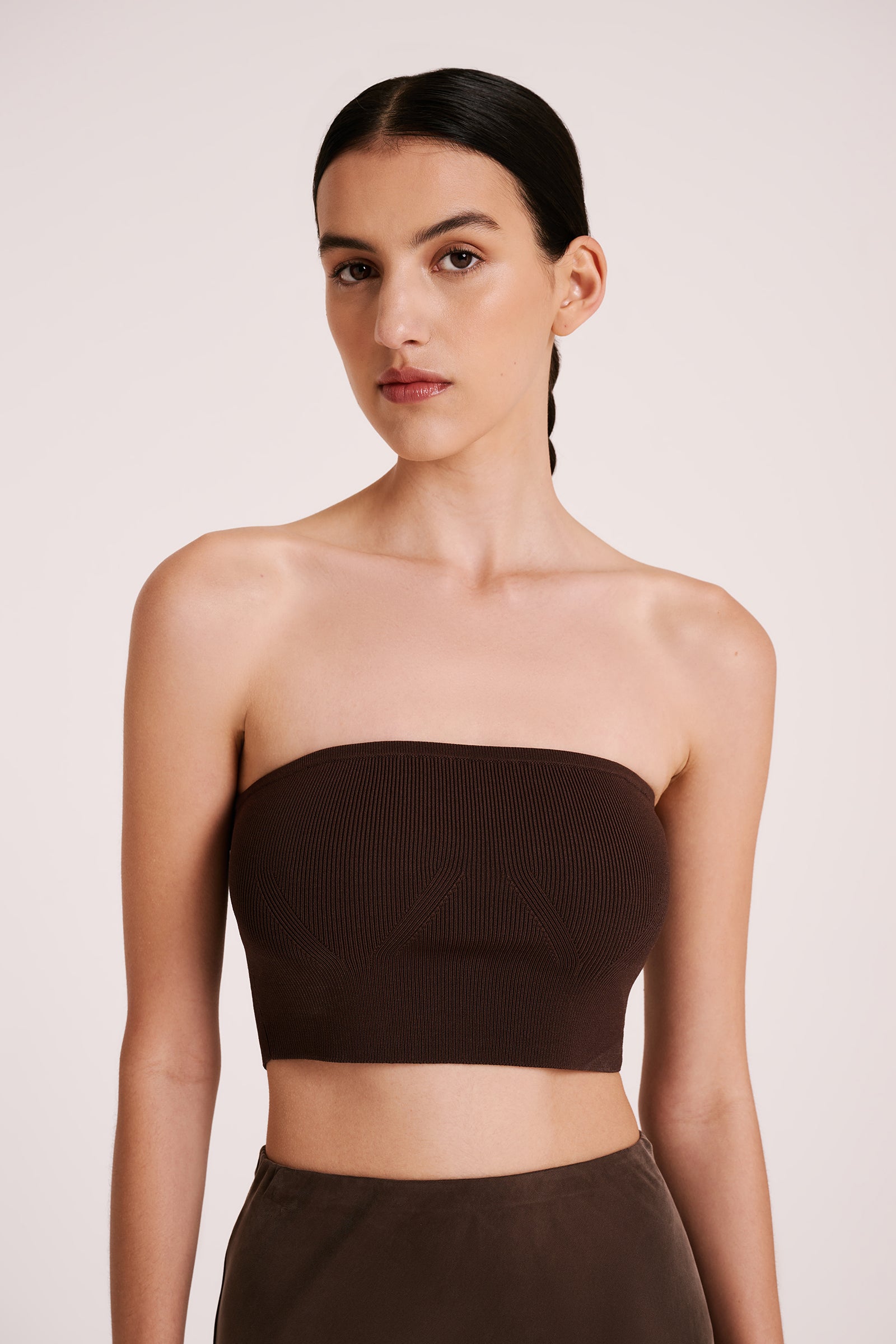 Manu Knit Bandeau Bark 