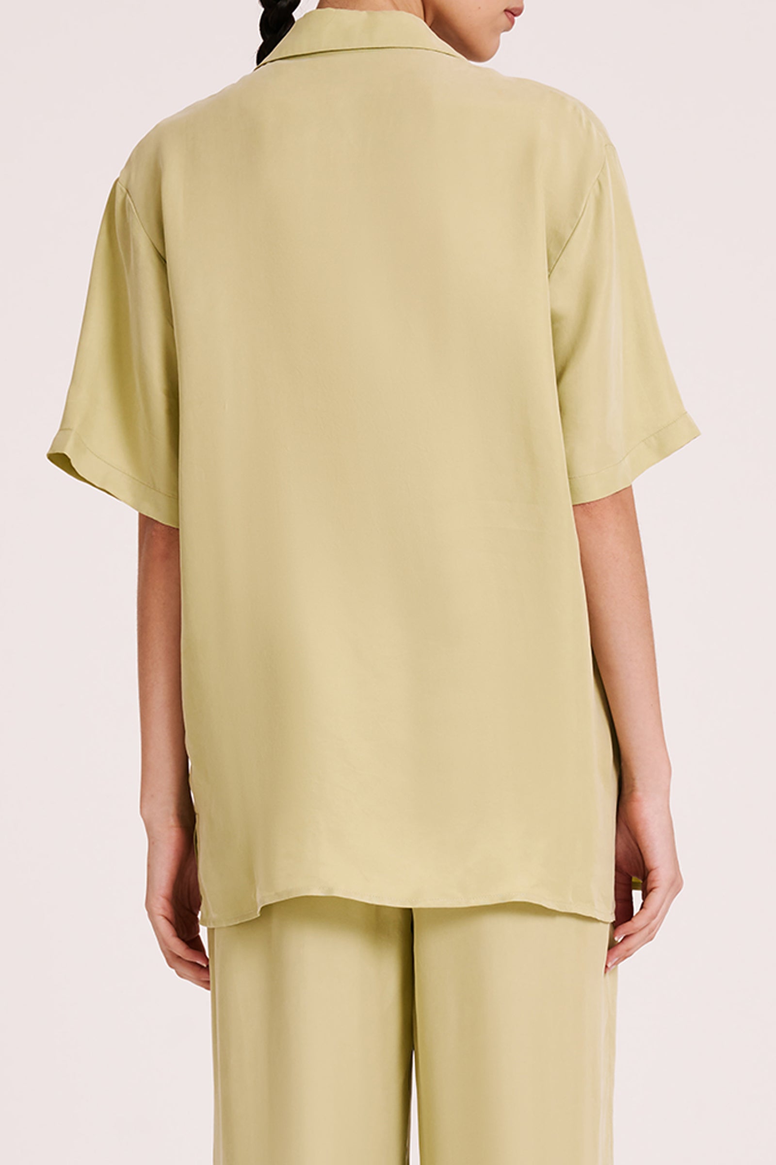 Lucia Cupro Shirt Lime 