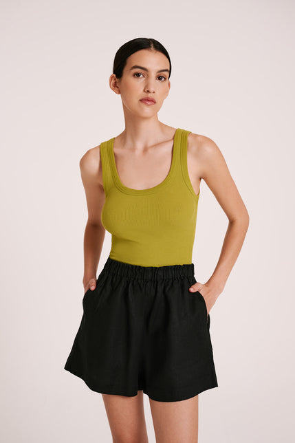 ORGANIC RIB SINGLET-Fern