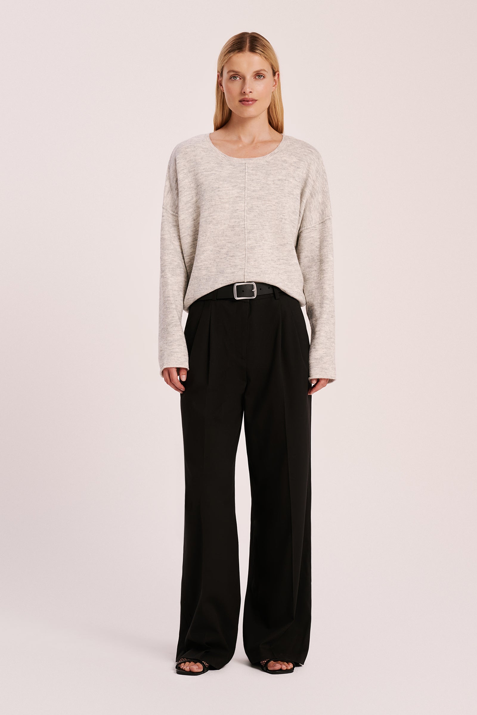 Remy Knit Grey Marle 