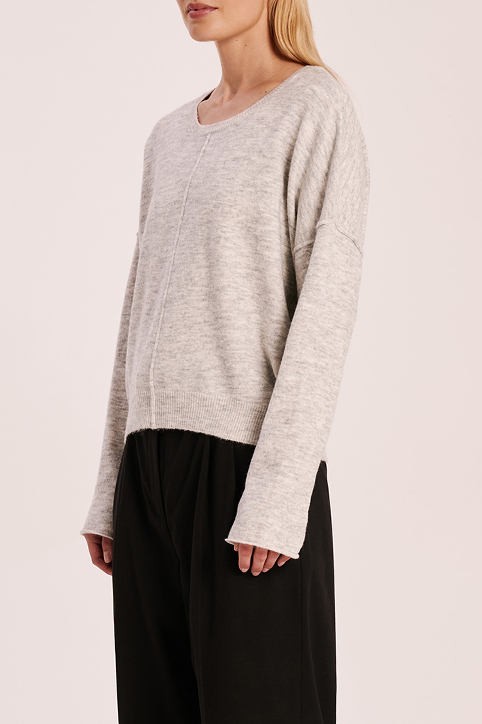 Remy Knit Grey Marle 