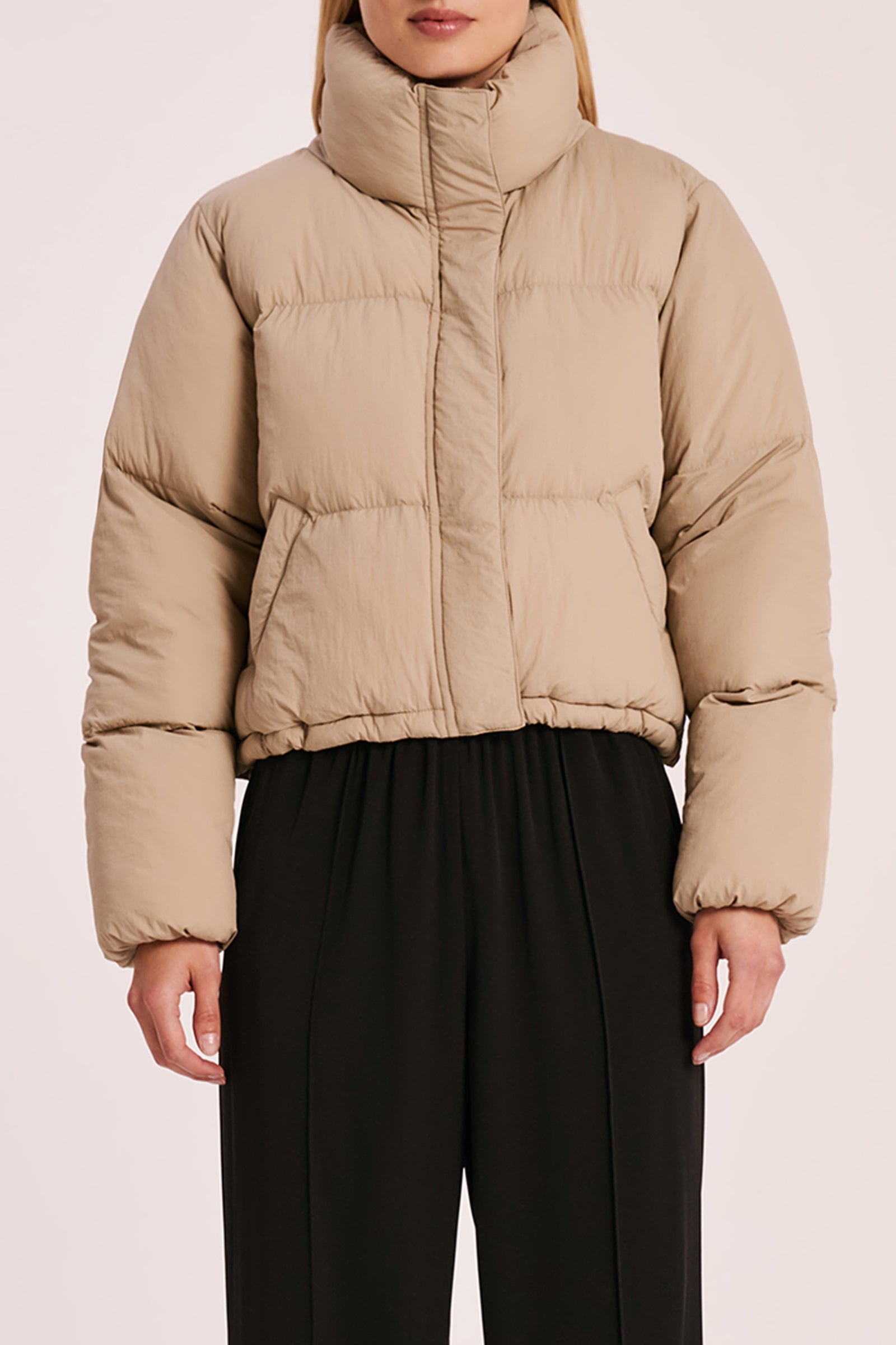 Topher Puffer Jacket Mocha 