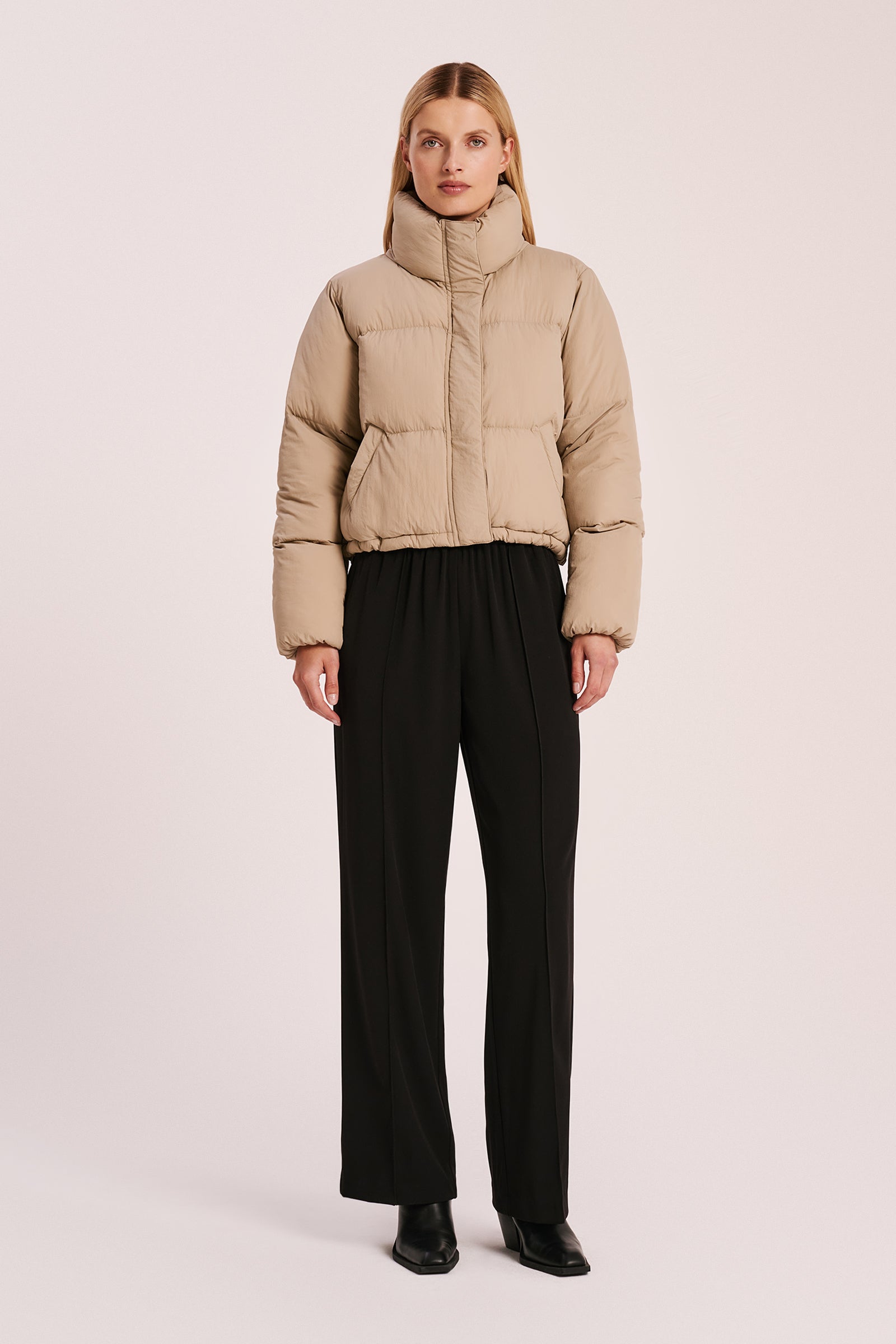 Topher Puffer Jacket Mocha 