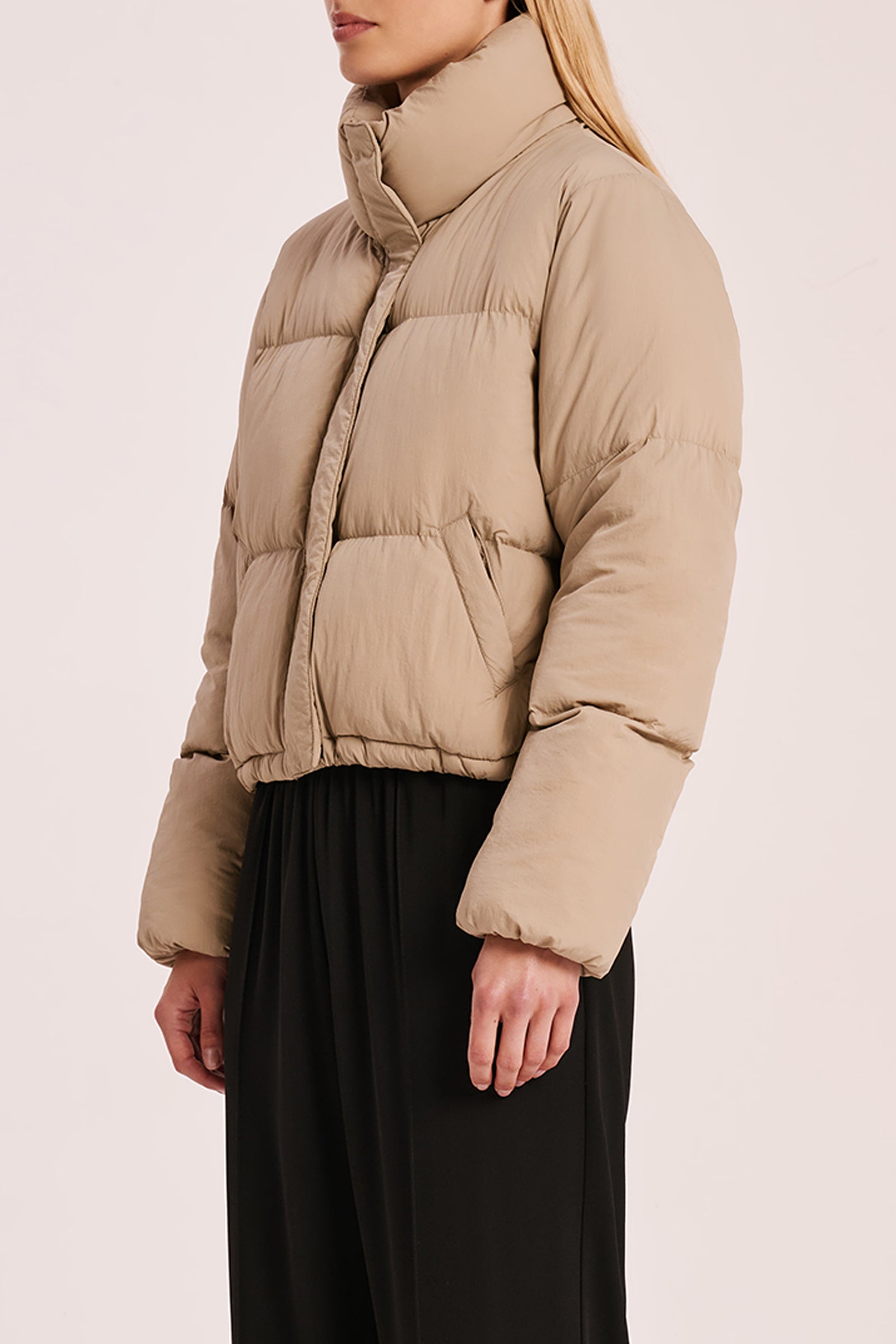 Topher Puffer Jacket Mocha 