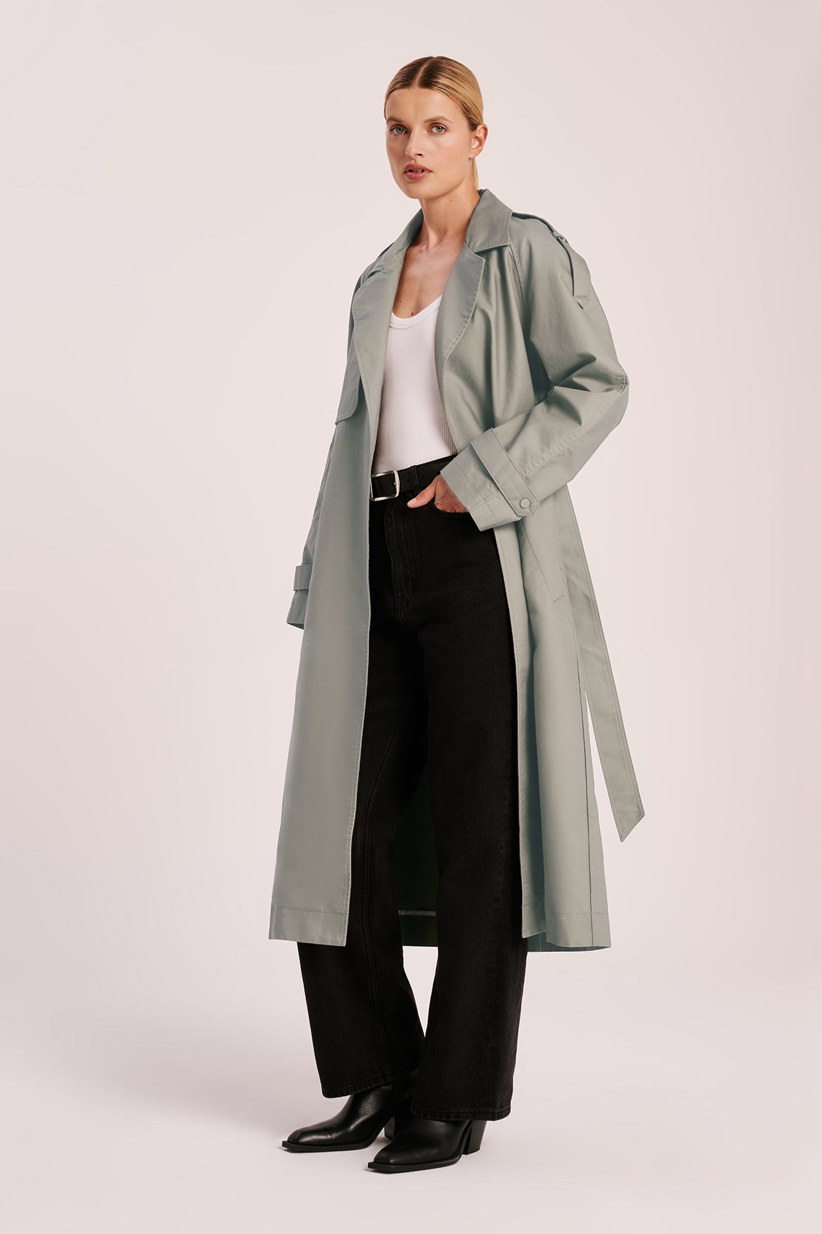 Frieda Trench Pewter 