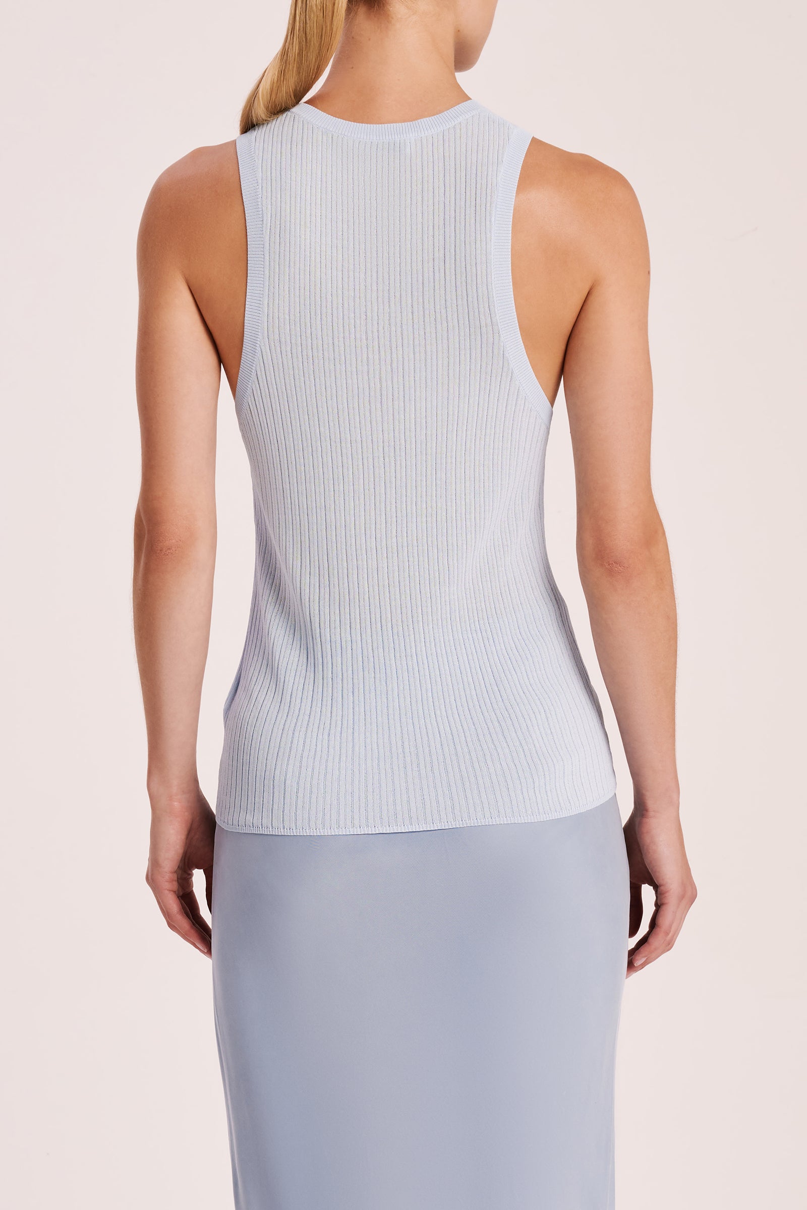 Kenji Knit Tank Sky 