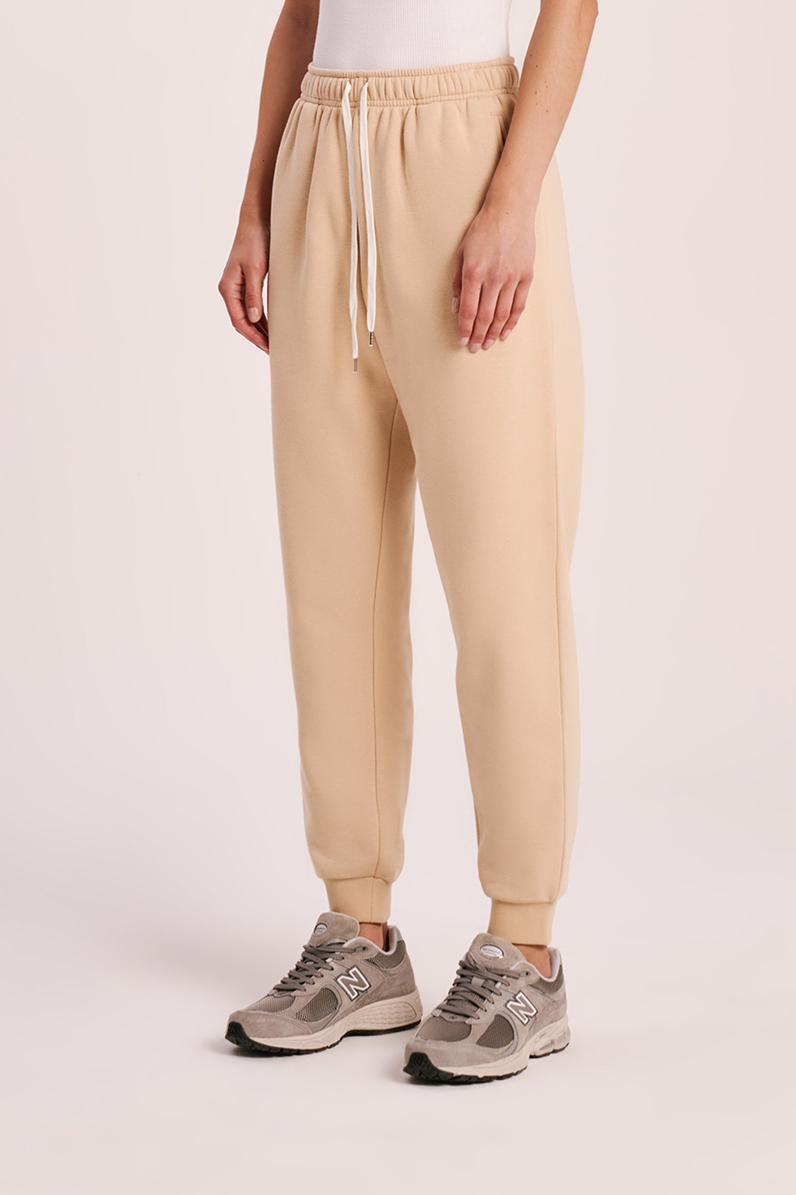 ls land image nude - 47- Shop Crossover Leather Slide in Bone | Nude Lucy