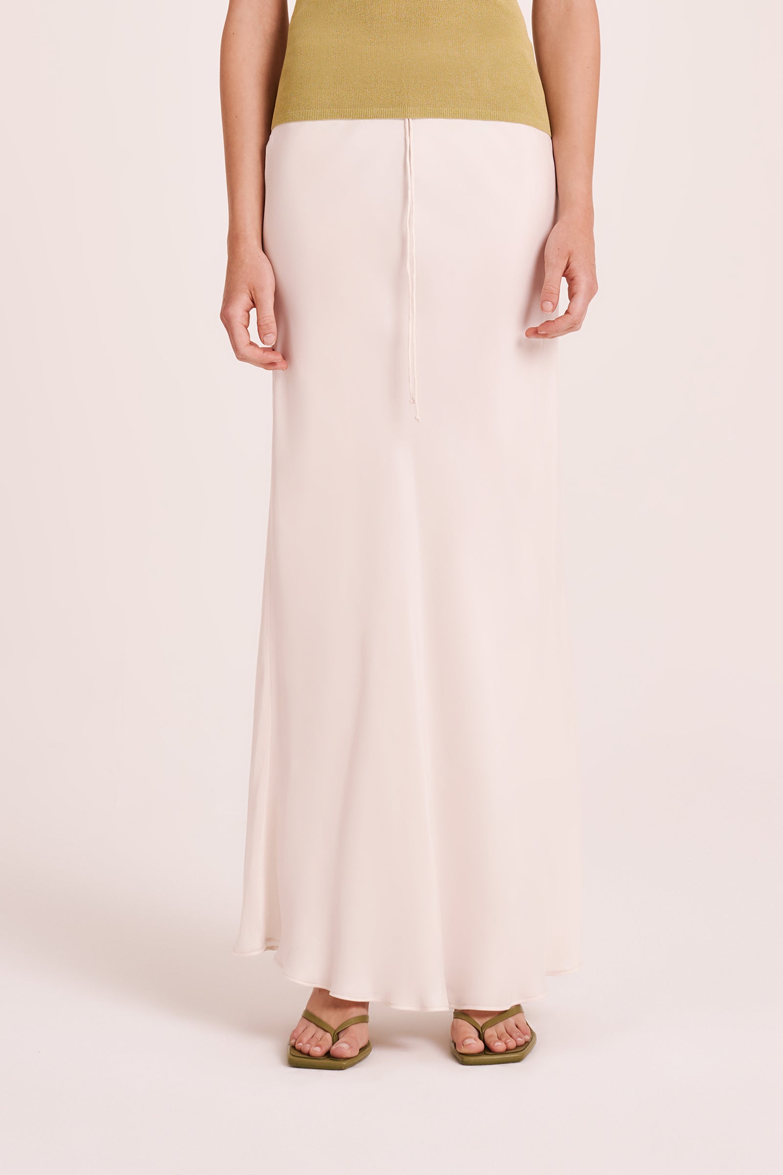 Hayz Cupro Maxi Skirt Cloud 