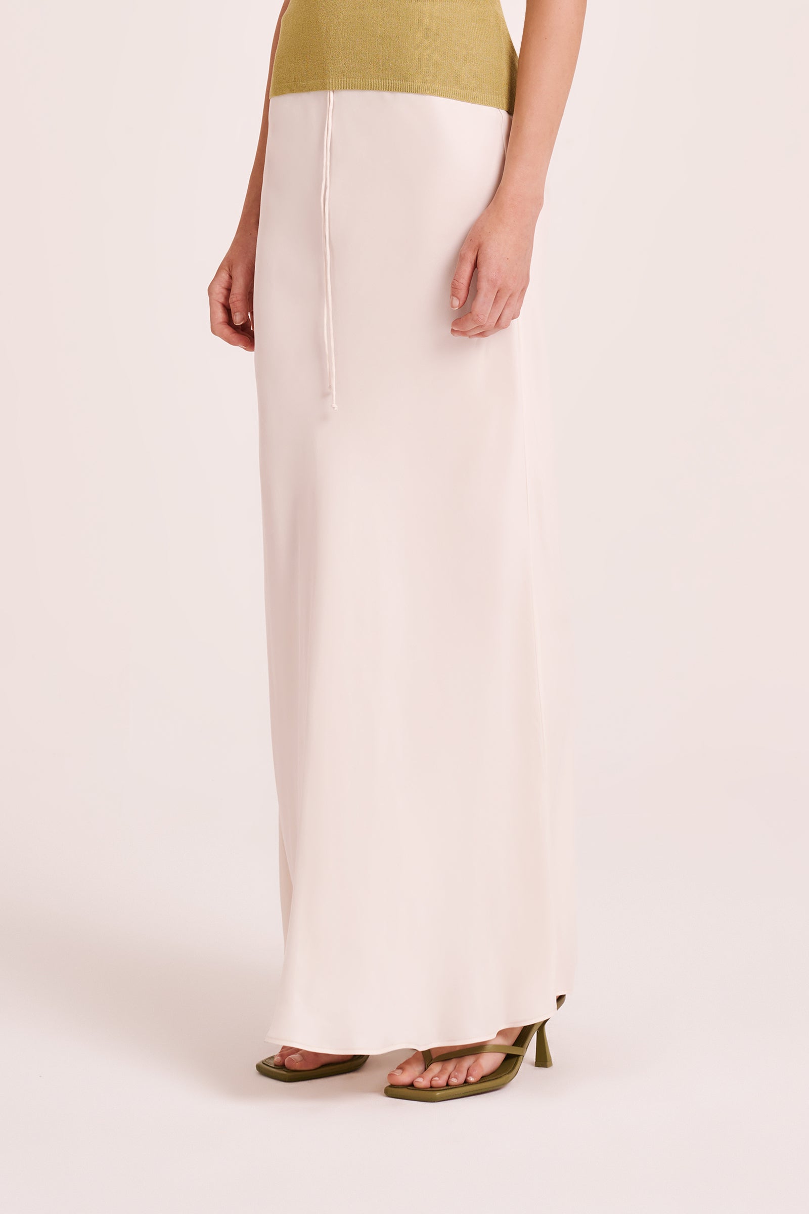 Hayz Cupro Maxi Skirt Cloud 