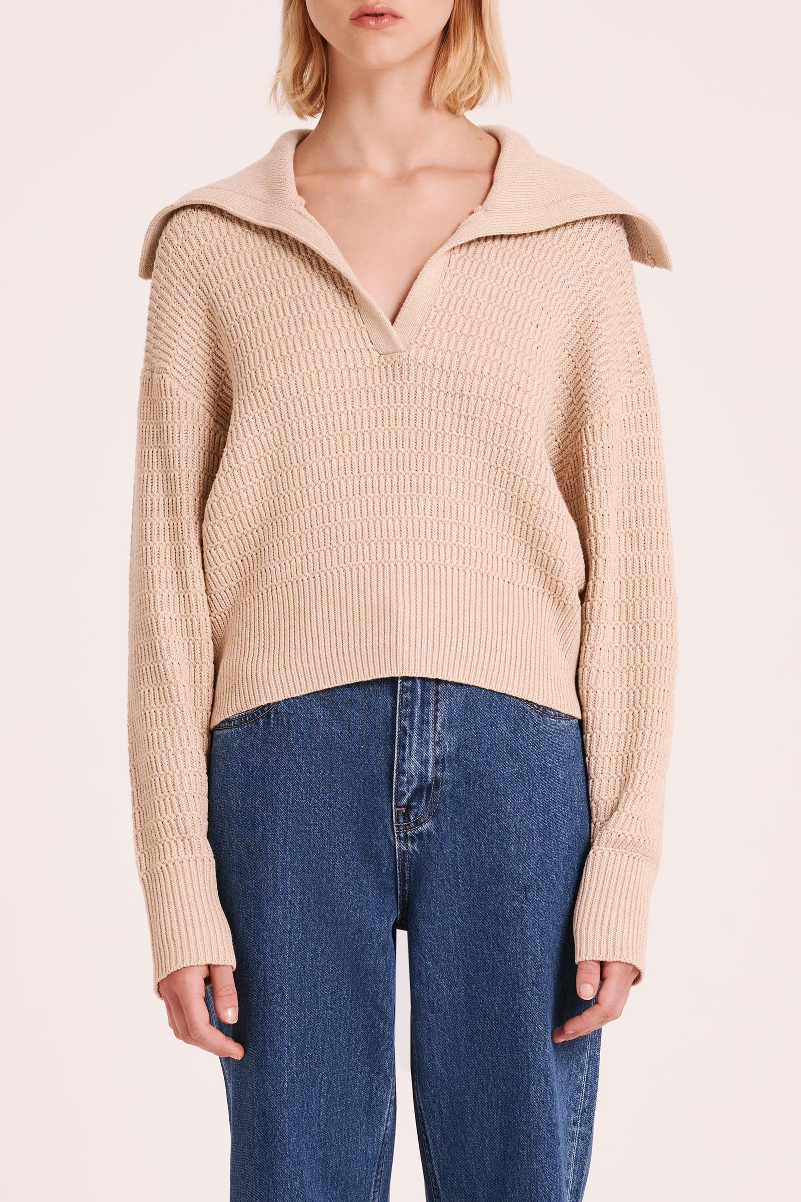 Nala Rugby Knit Latte 