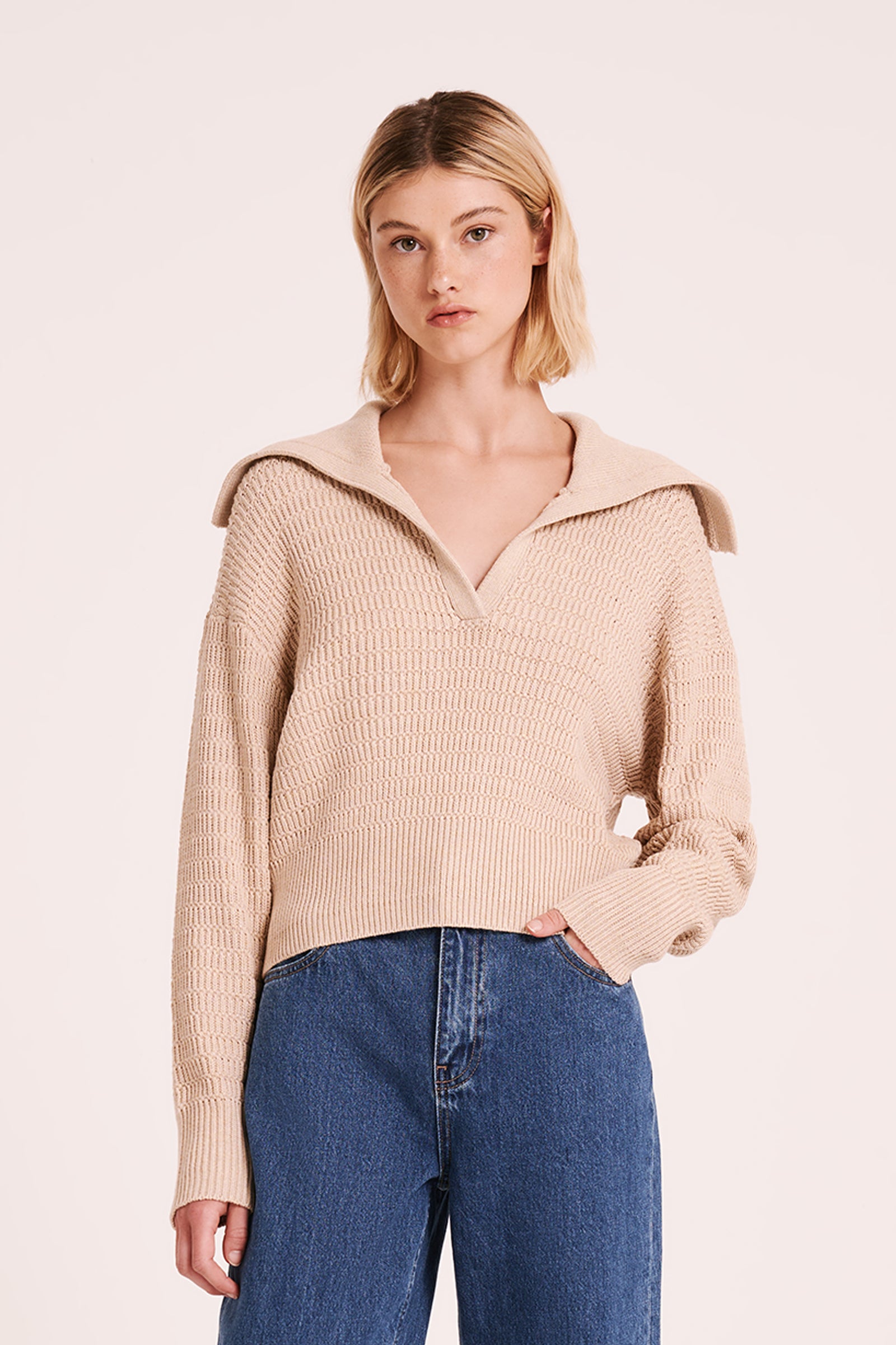 Nala Rugby Knit Latte 