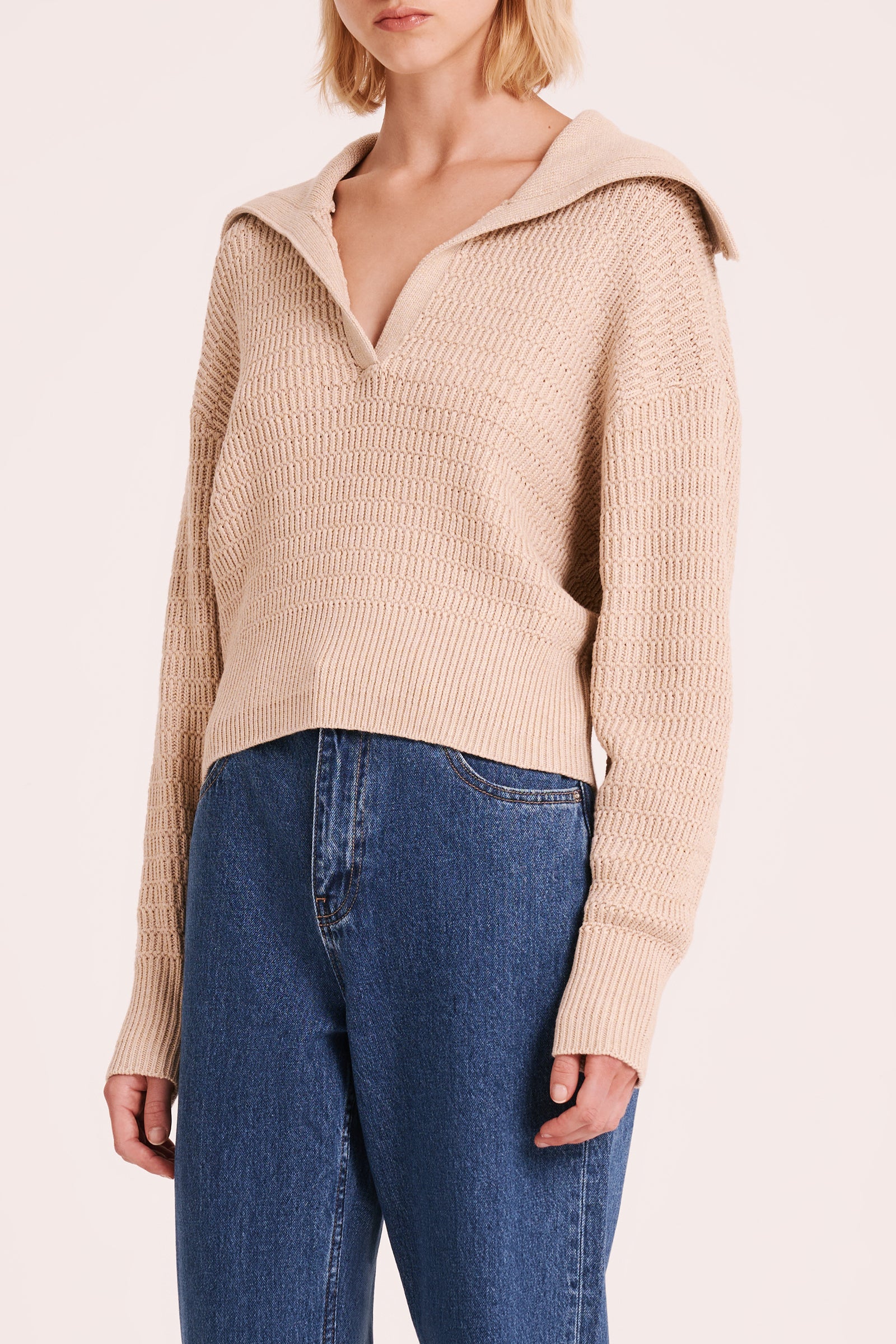 Nala Rugby Knit Latte 