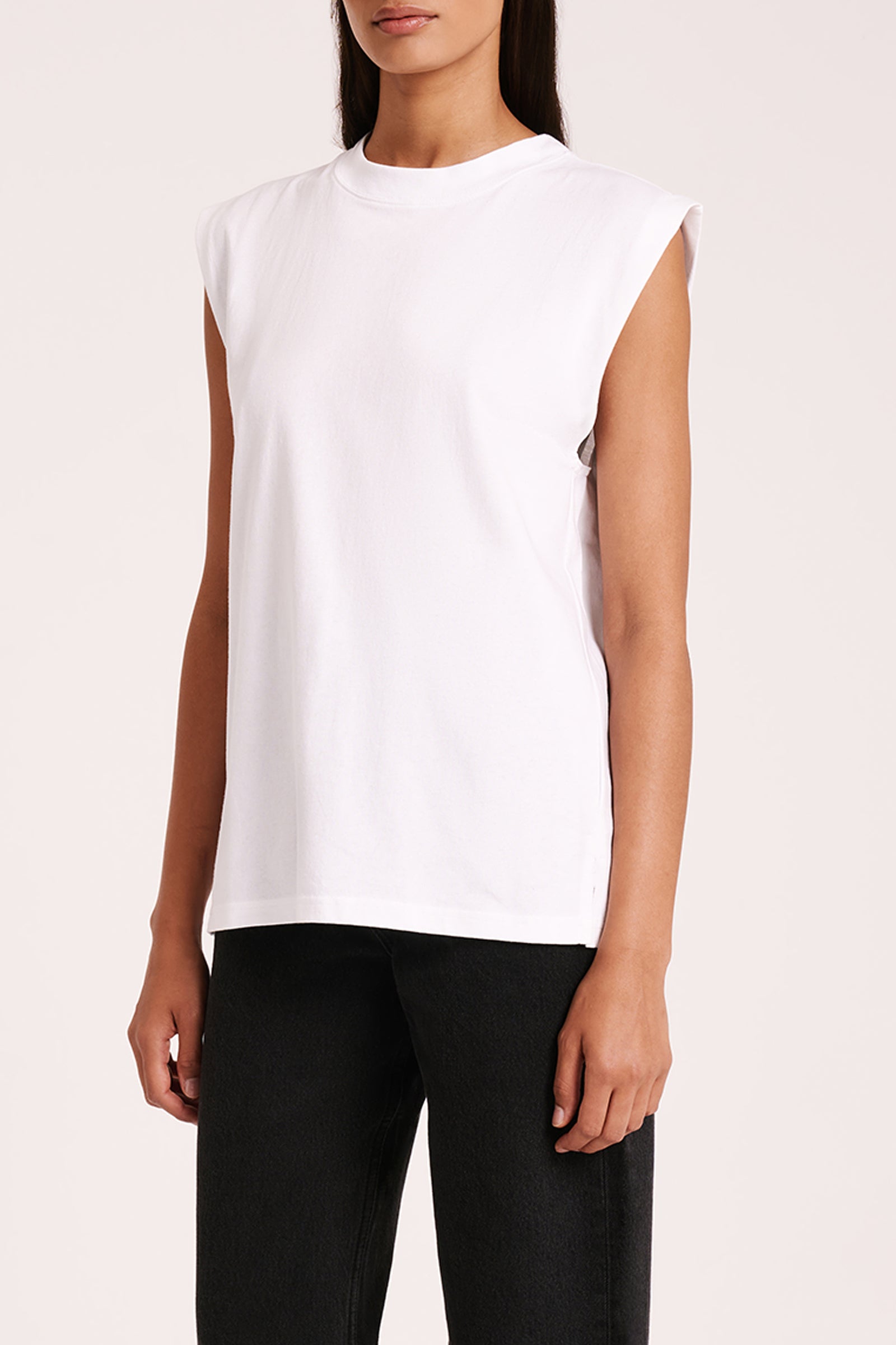 Organic Boyfriend Tank White 