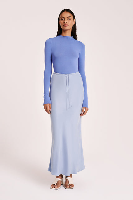 Hayz Cupro Maxi Skirt Sky 