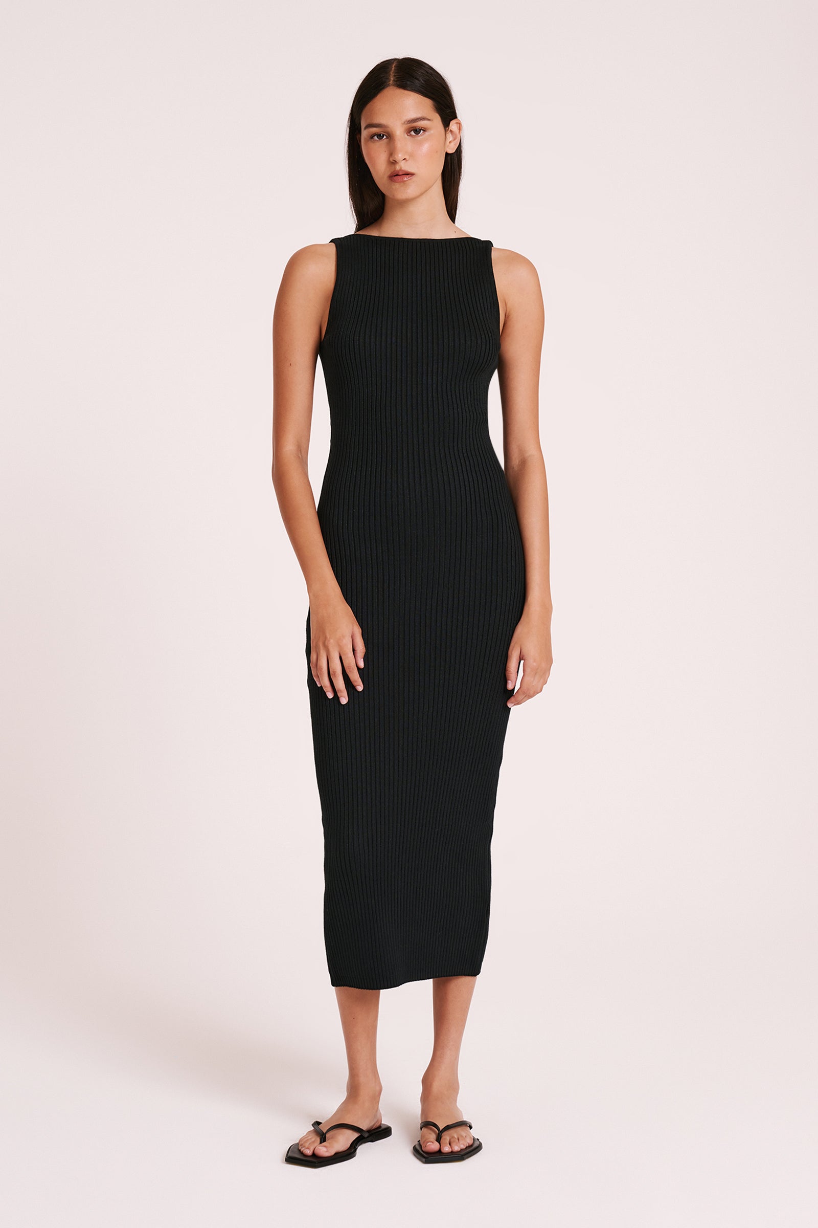 Ami Knit Dress Black 