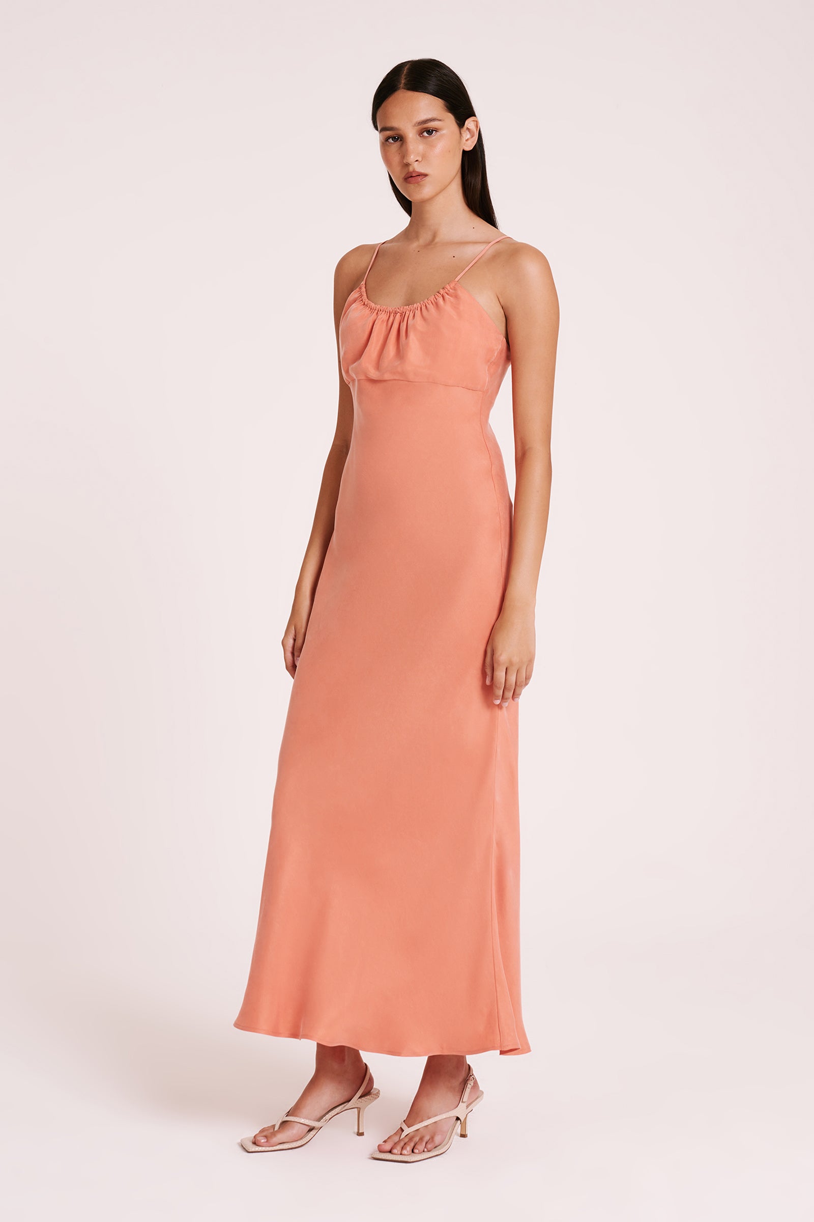 Sol Cupro Dress Watermelon 