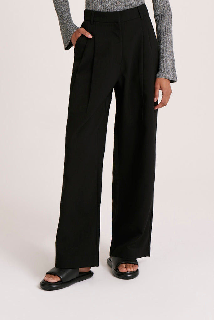 Shop Manon Tailored Pant in Black | Nude Lucy